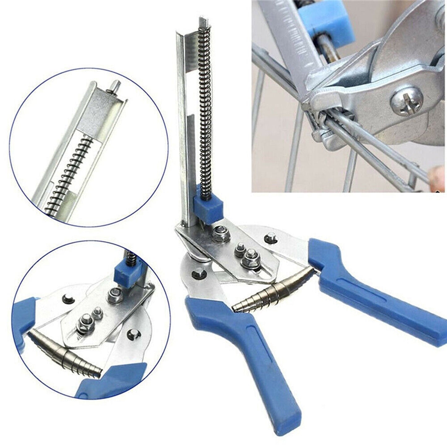 Fastener Stapler Hog Ring Plier with 3000 Clips