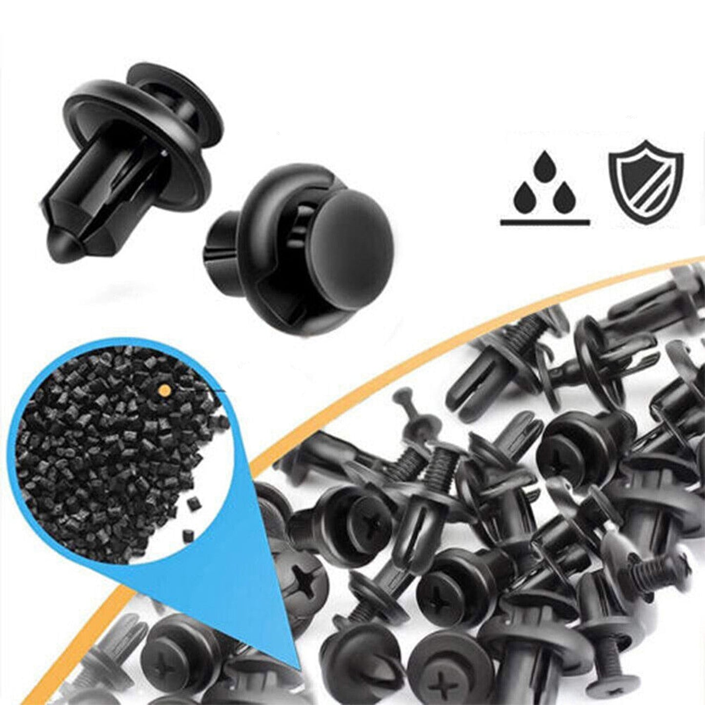 Car Body Fastener Retainer Clips Kit Universal Plastic Auto Trim Clips 1586 Pieces