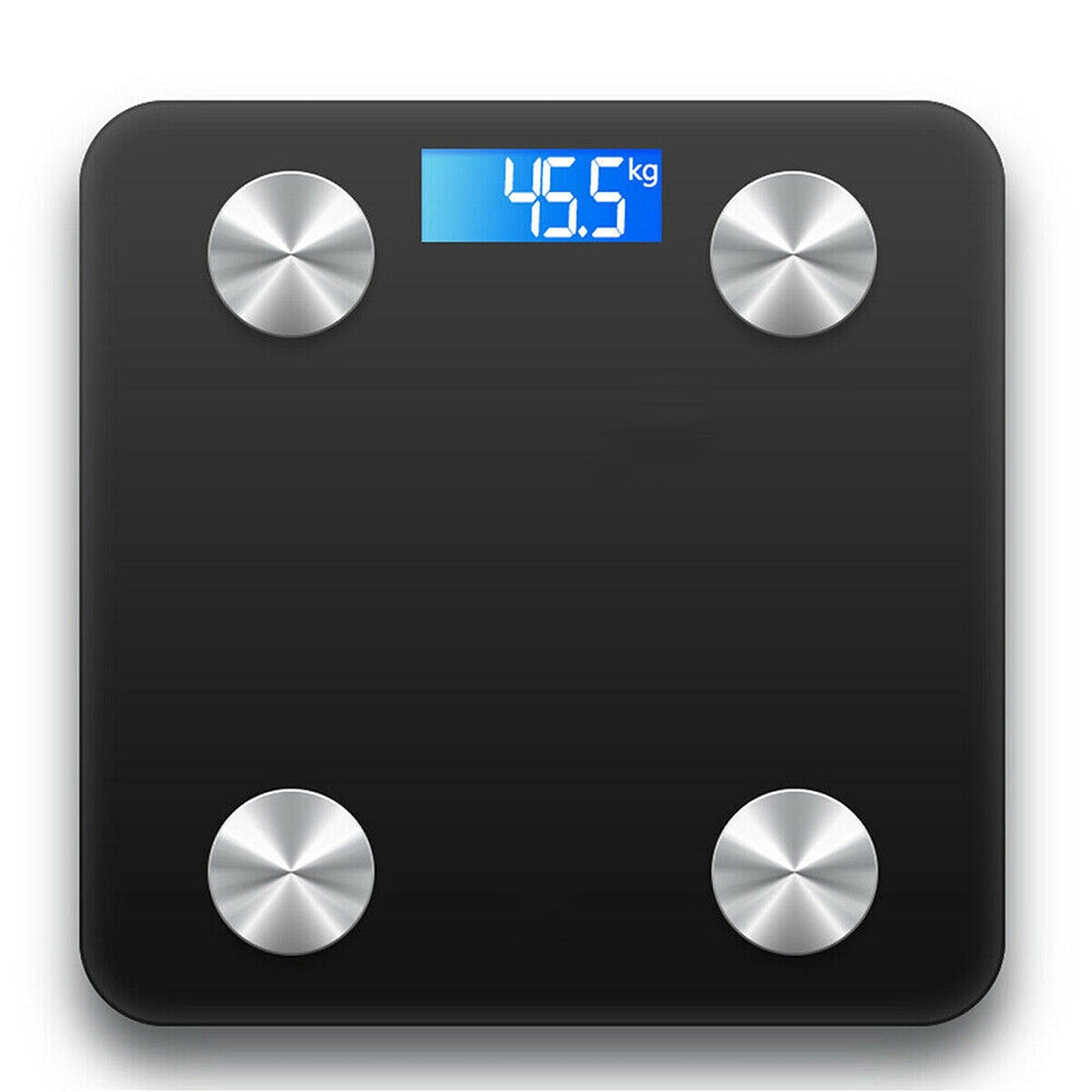 Black Digital Body Fat Scale Wireless Bathroom Bluetooth Weight BMI Monitor