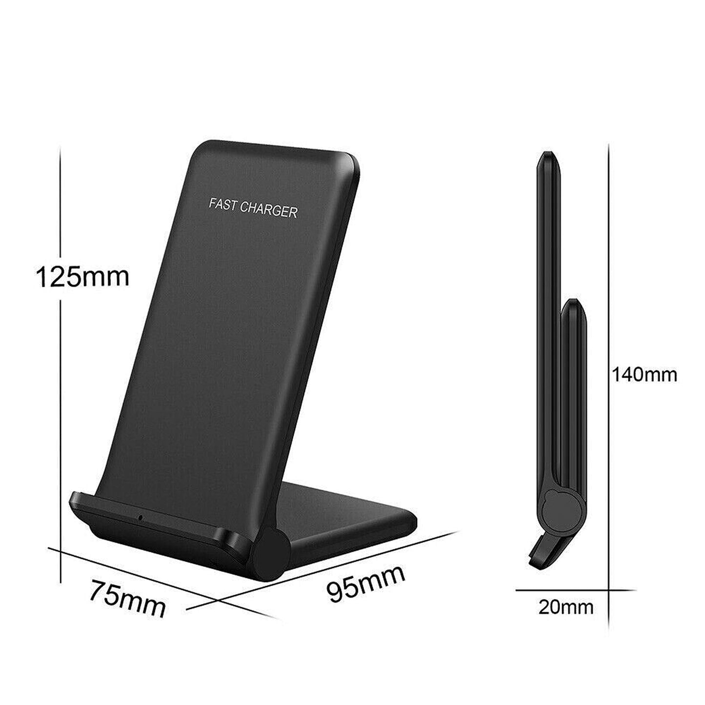 30W Fast Wireless Charger Stand Compatible with iPhone and Samsung Devices