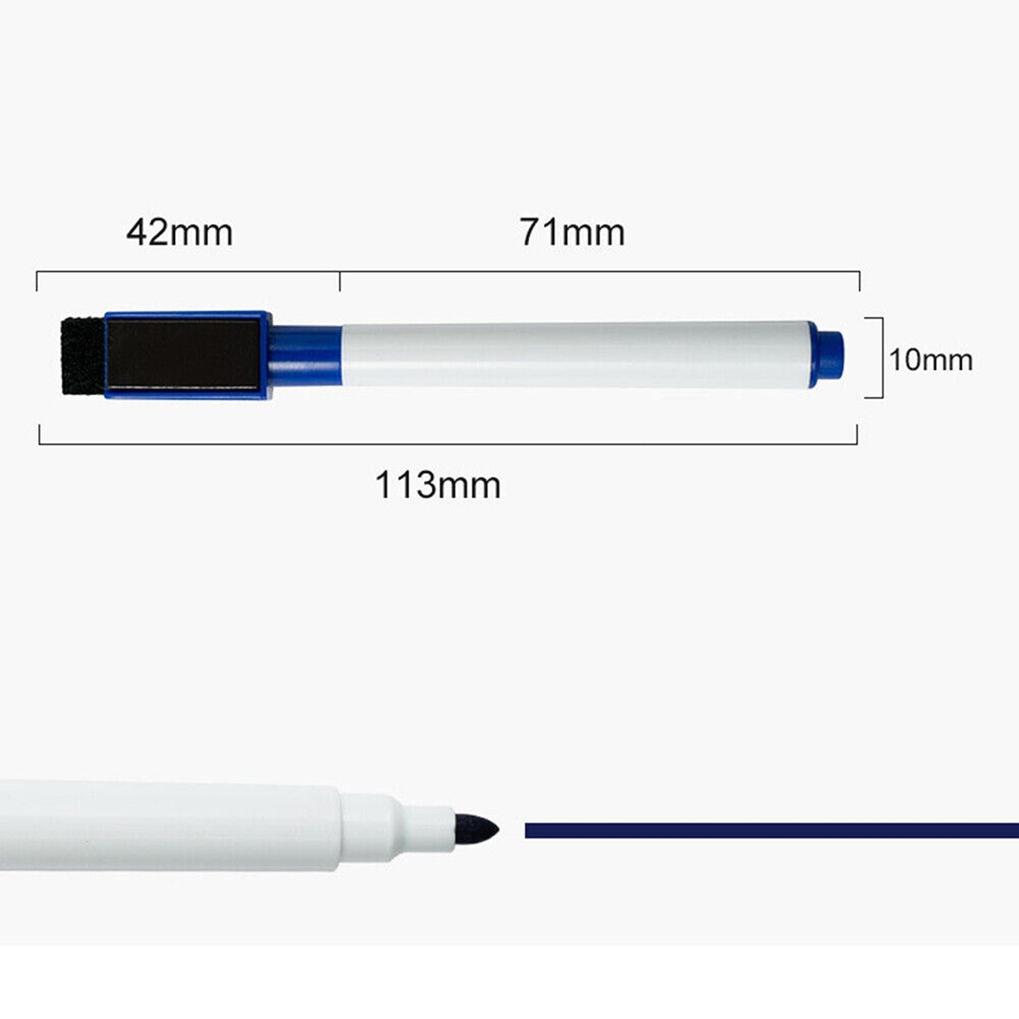 Magnetic Whiteboard for Fridge A3 Size Includes Markers and Eraser