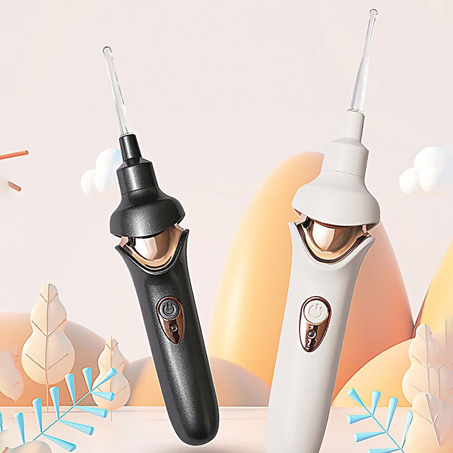 Vacuum Ear Wax Removal Tool with LED Light Ear Cleaner Scoop