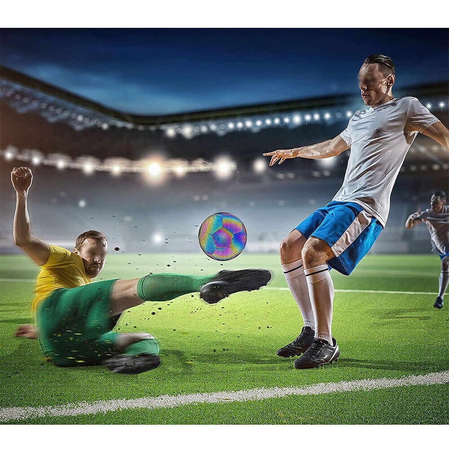 Reflective Soccer Ball for Nighttime Outdoor Training Glows in the Dark