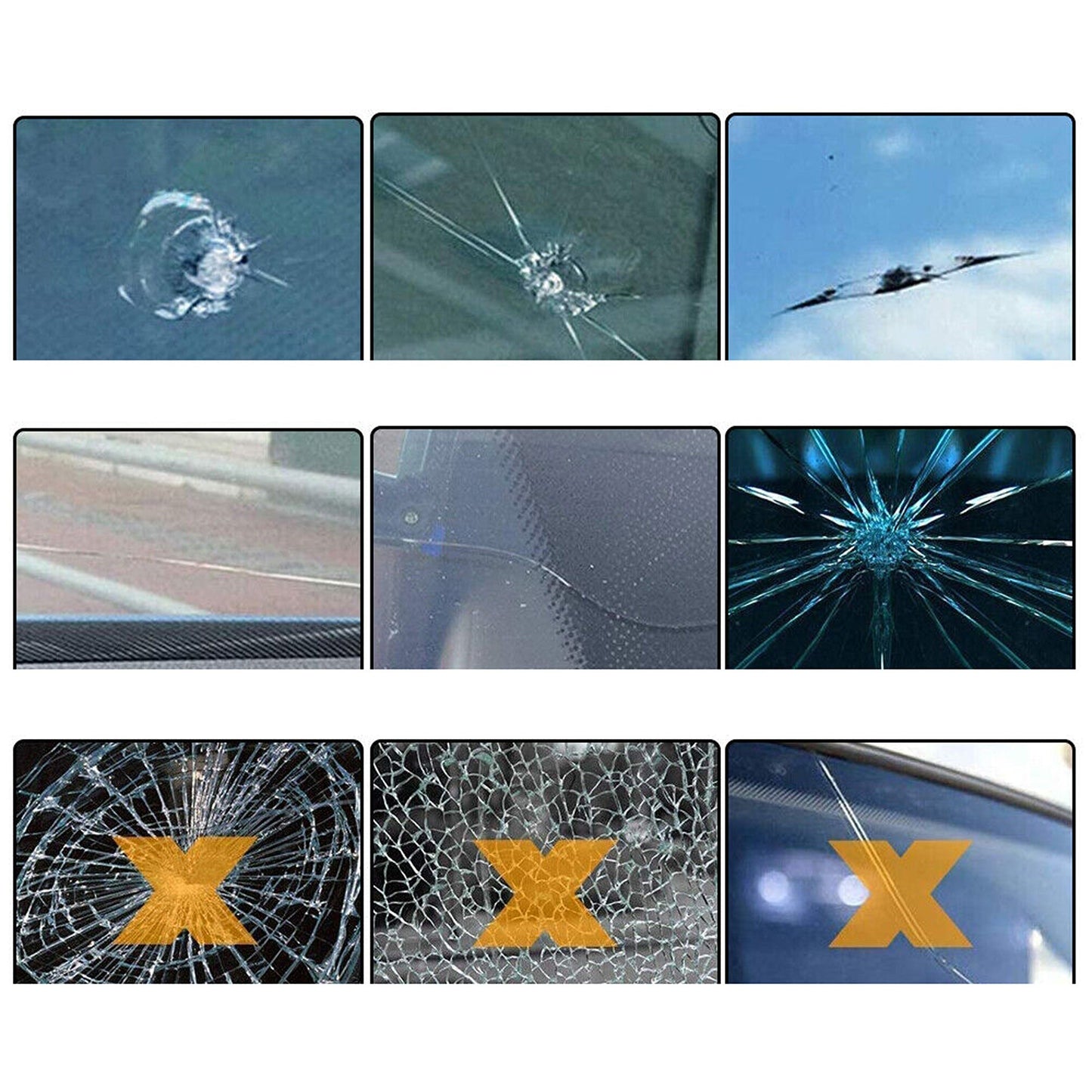 Windscreen Repair Kit for Car Glass Recovery with Resin Fix Tools