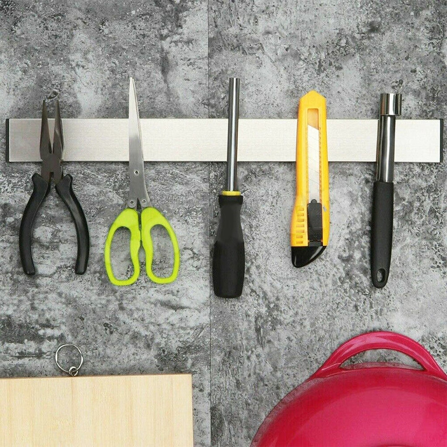 Magnetic Stainless Steel Knife Rack 40 to 50cm Tool Holder Shelf