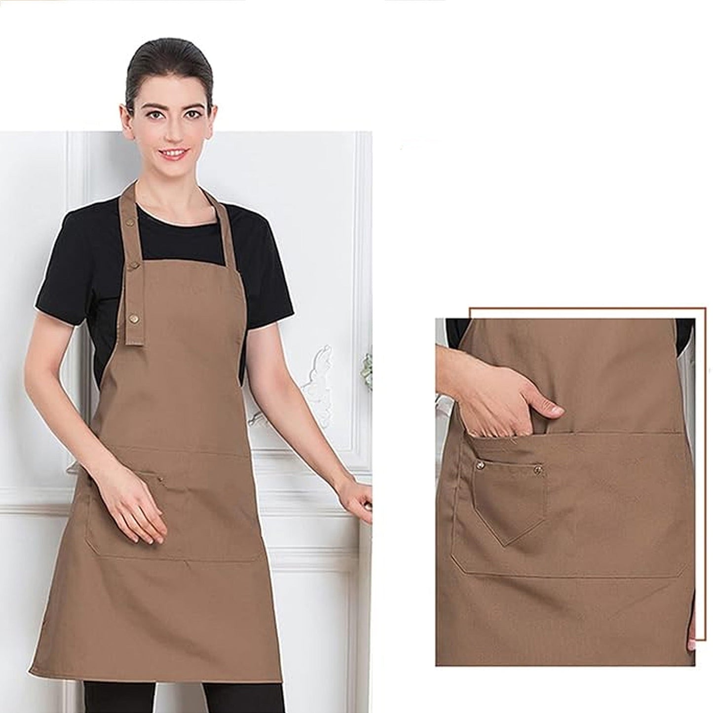 Adjustable Canvas Apron Waterproof Chef and Waiter Kitchen Wear