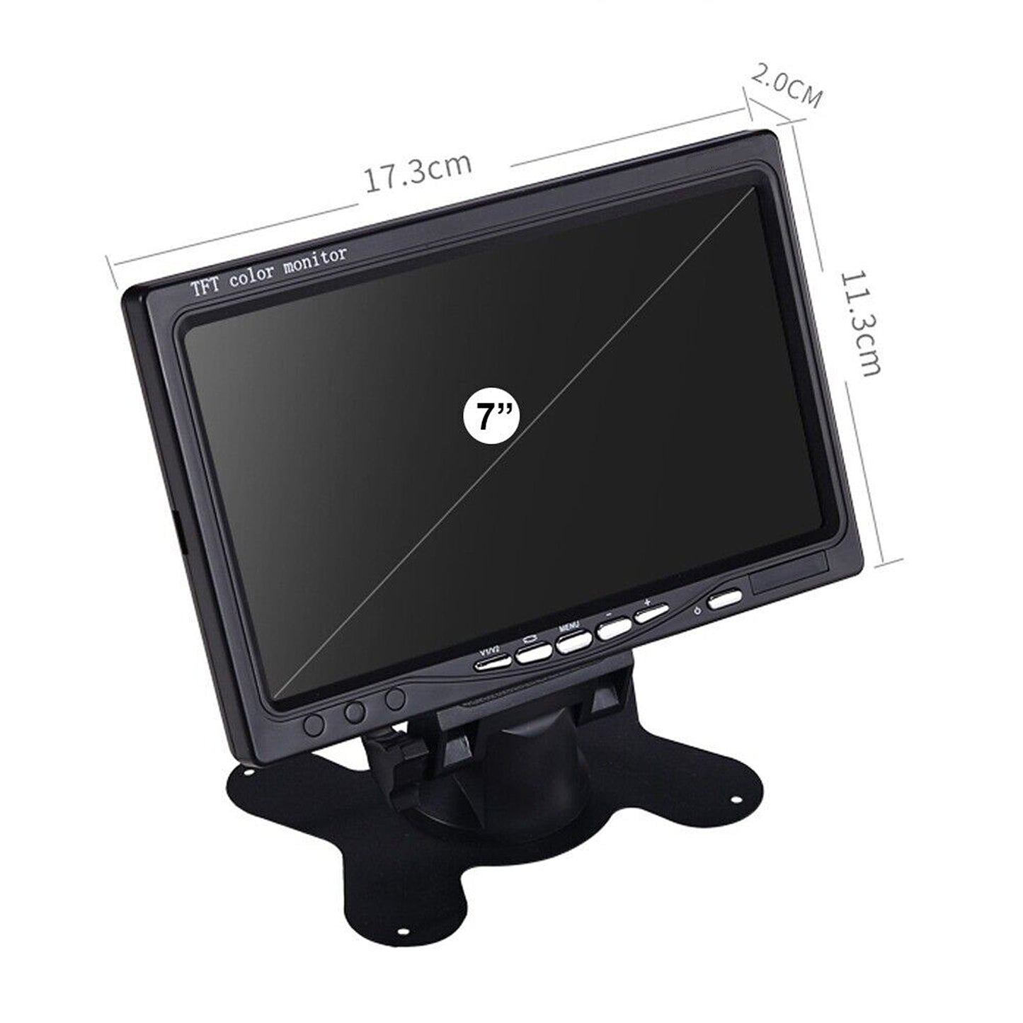 7in TFT LCD Color Rear View Car Monitor with Remote