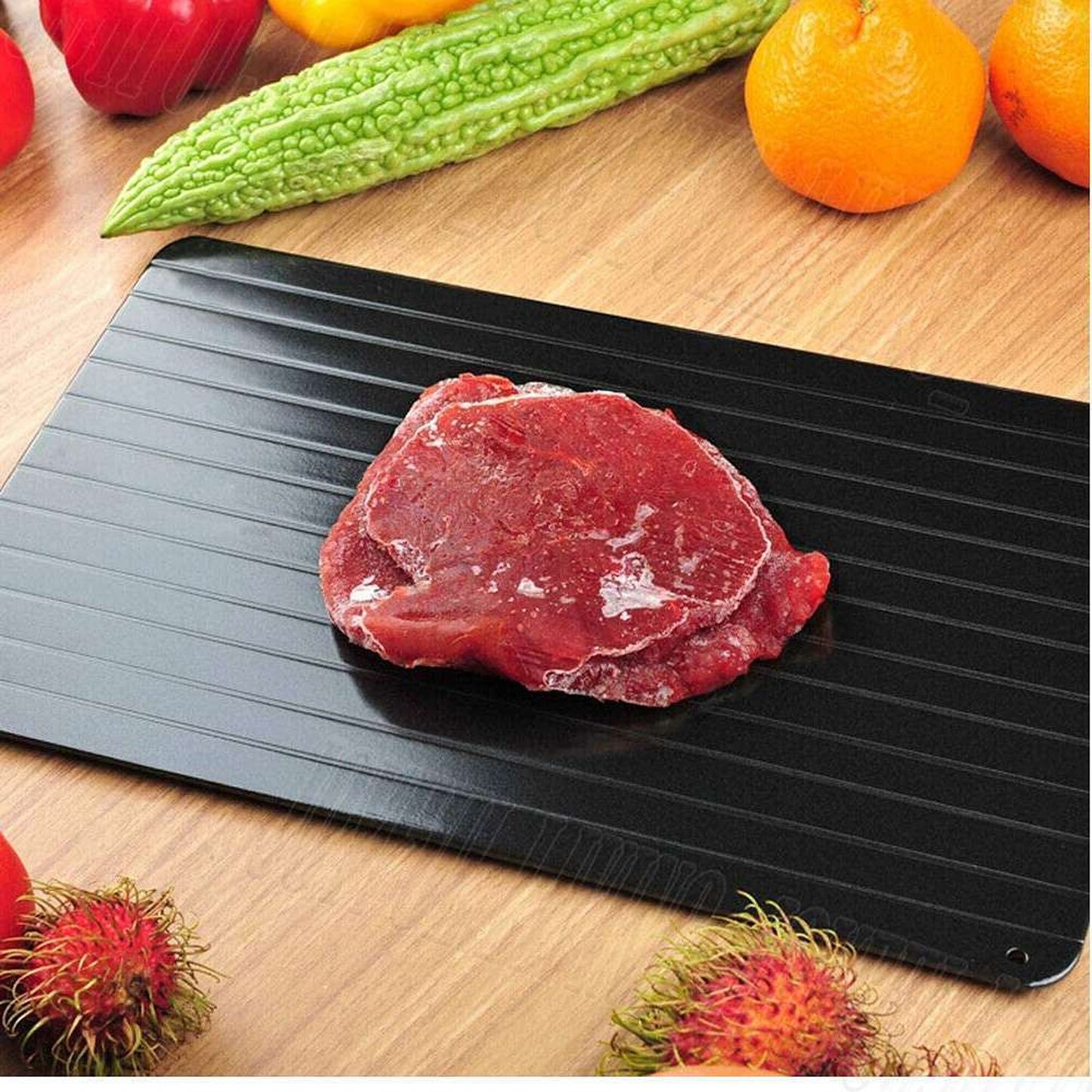 Metal Thawing Plate for Fast Defrosting of Frozen Foods Magic Kitchen Tray
