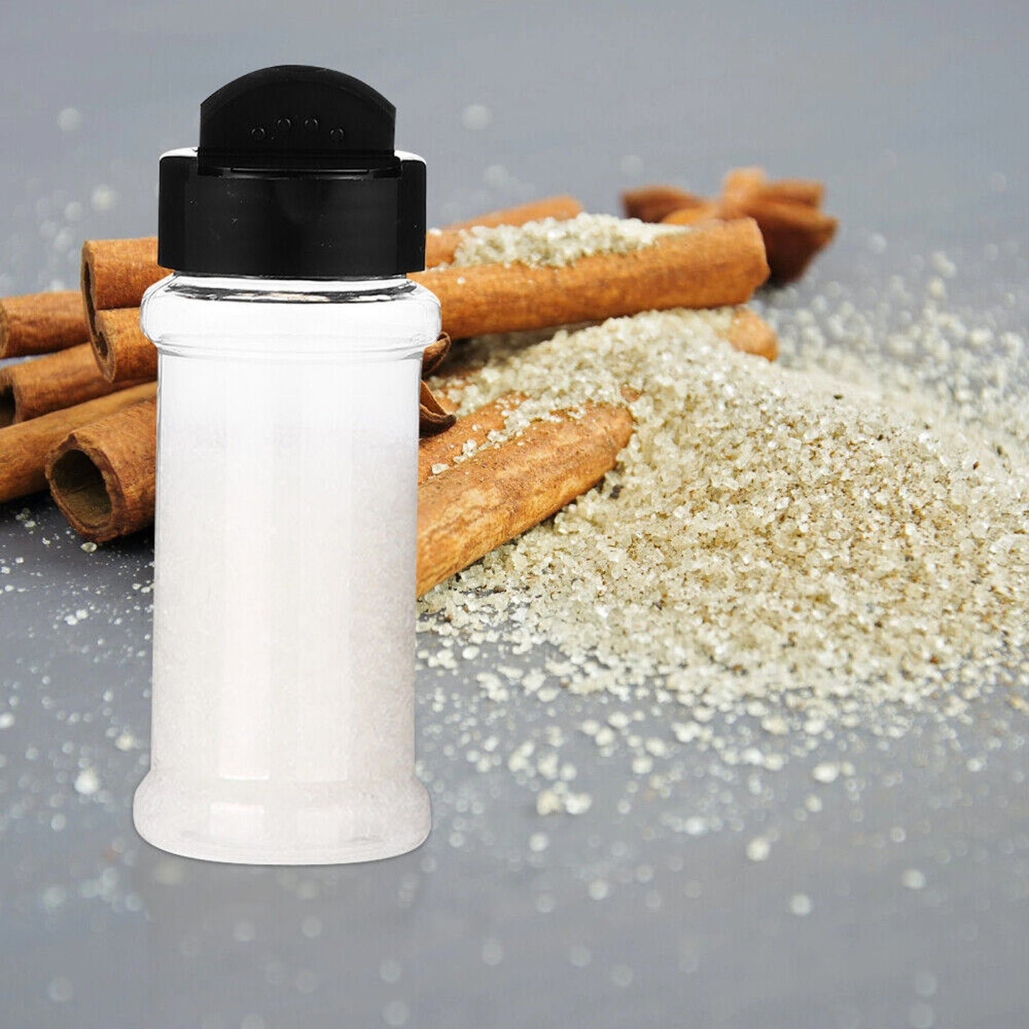 Herb and Spice Clear Storage Jars with Shaker Lids 100ML