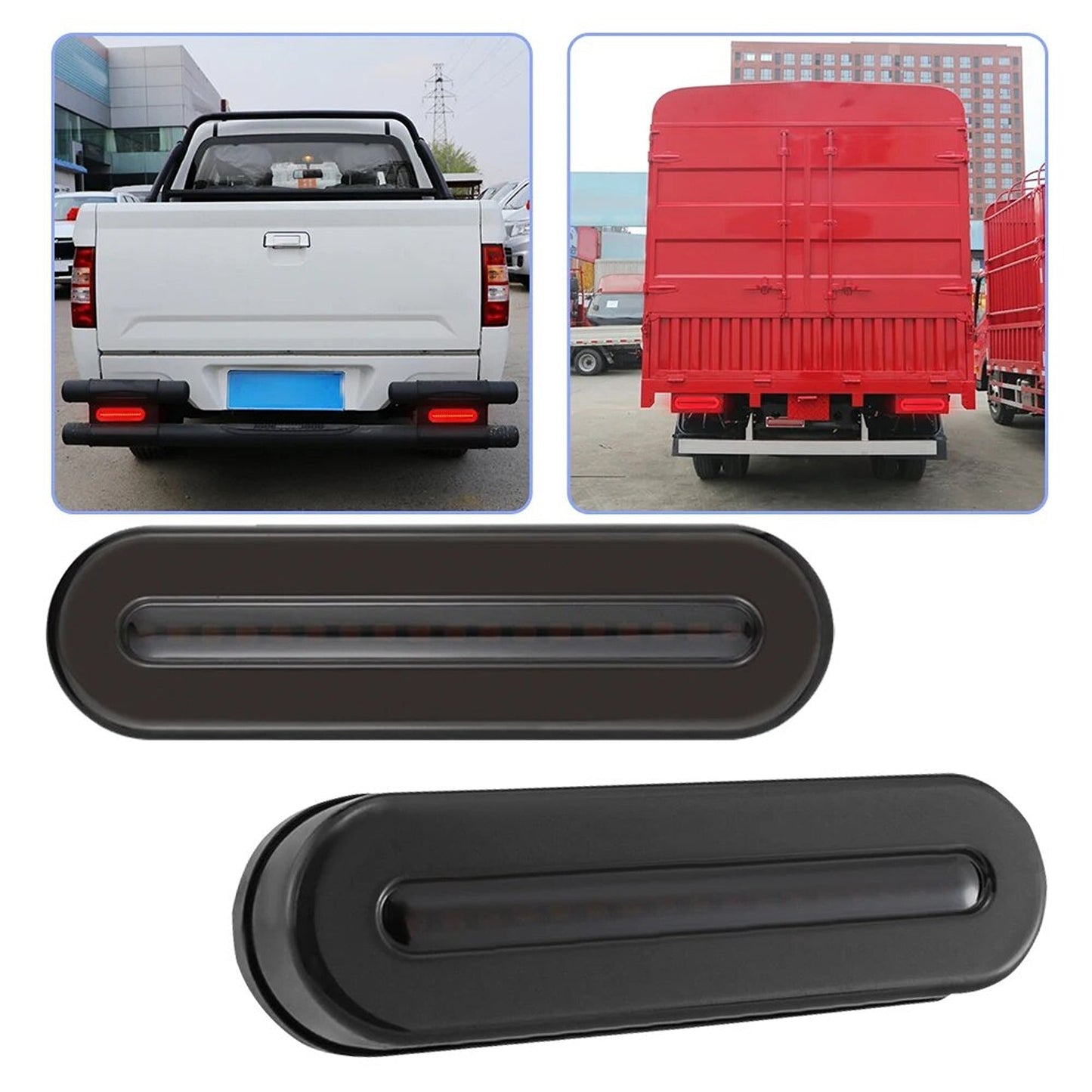 2pcs Trailer Lights Submersible Stop Tail LED Kit Boat Truck