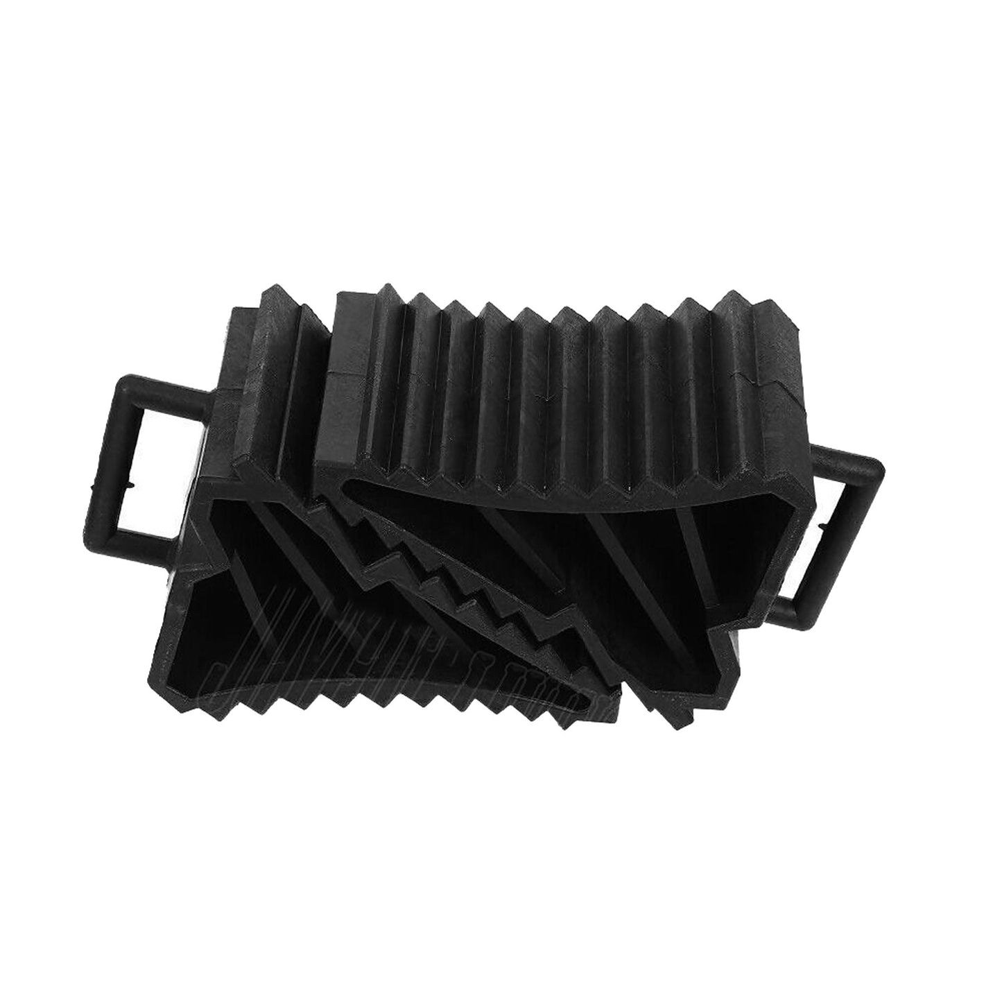 2pcs Rubber Wheel Chocks with Handle for Trucks Trailers Boats