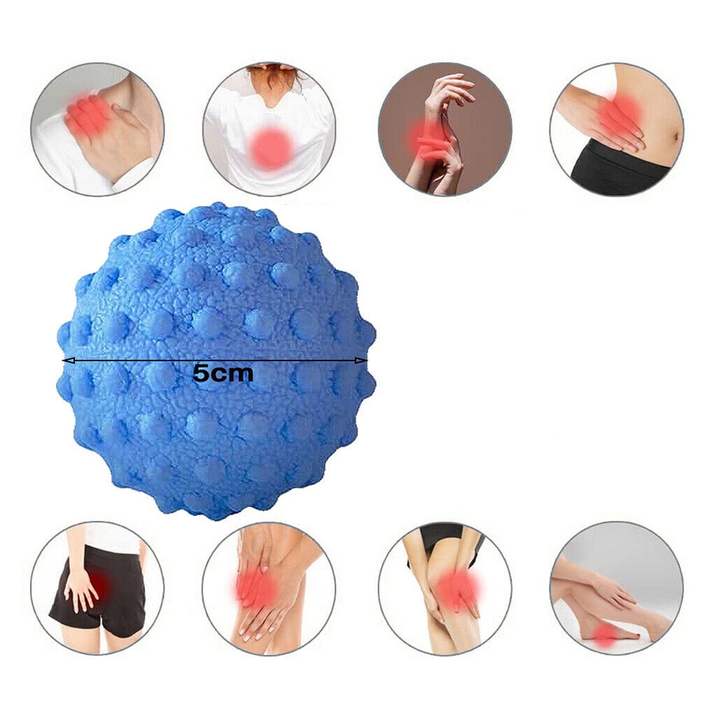 Spike Massage Ball for Trigger Point Therapy and Sports Fitness