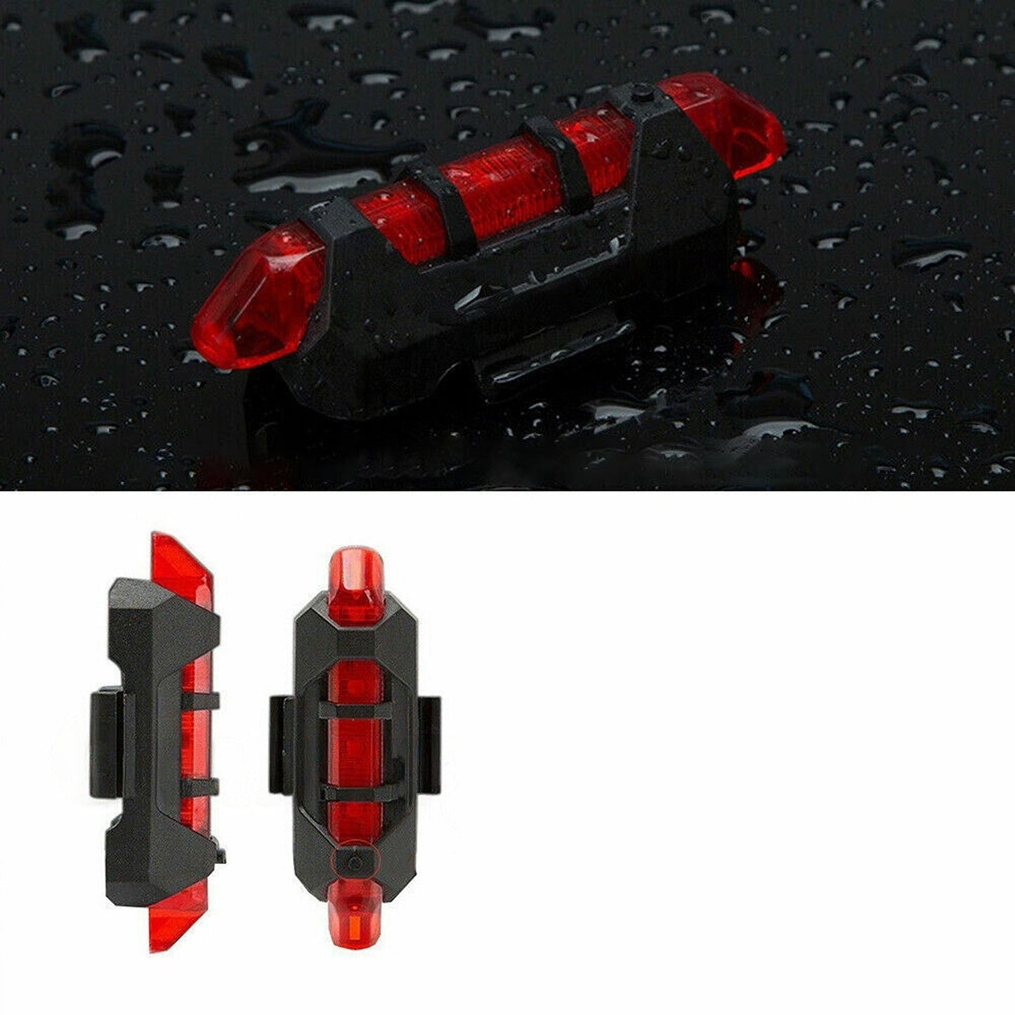 Rechargeable Bicycle Light Set Waterproof Front Rear LED Bike Lamp USB