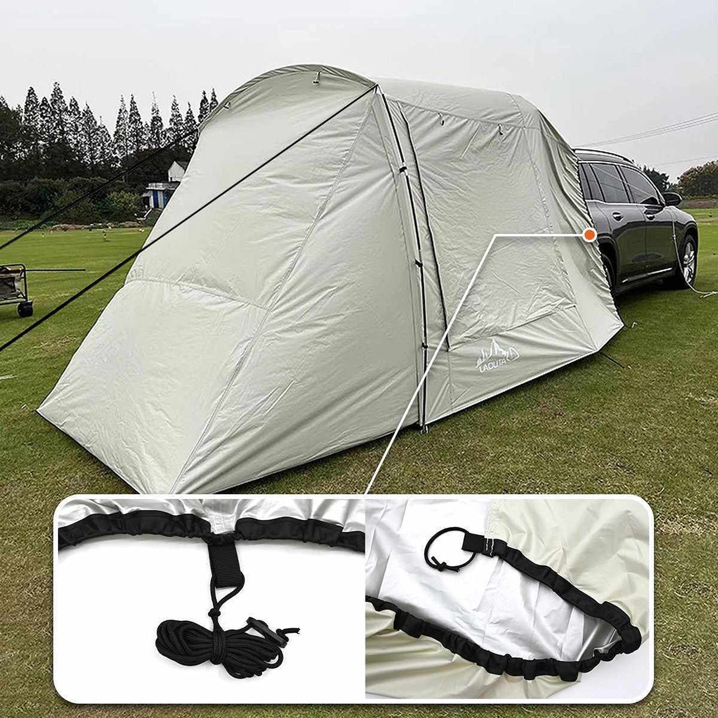 SUV Camping Tent Waterproof Rear Car Trunk Tent for 3-4 People