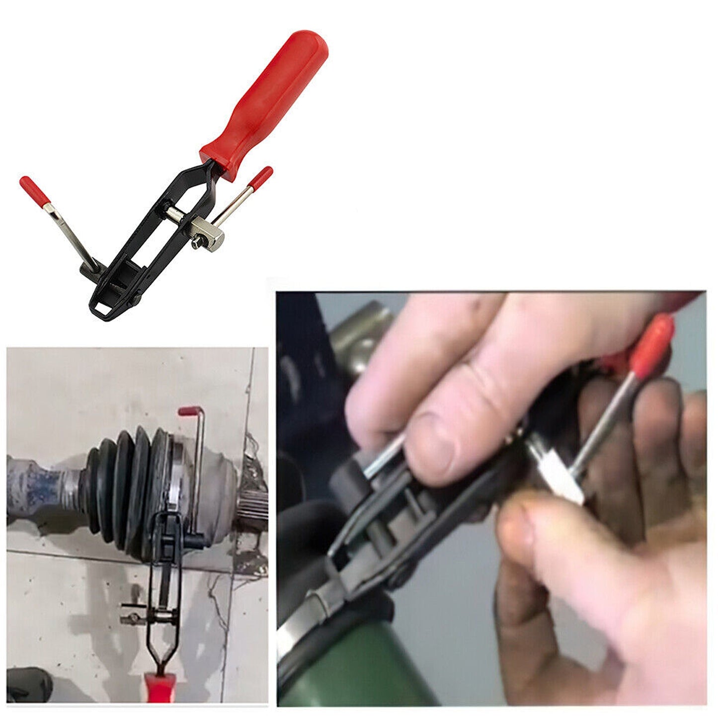 CV Joint Boot Clamp Pliers Car Banding Tool Kit with Ear Type Installation