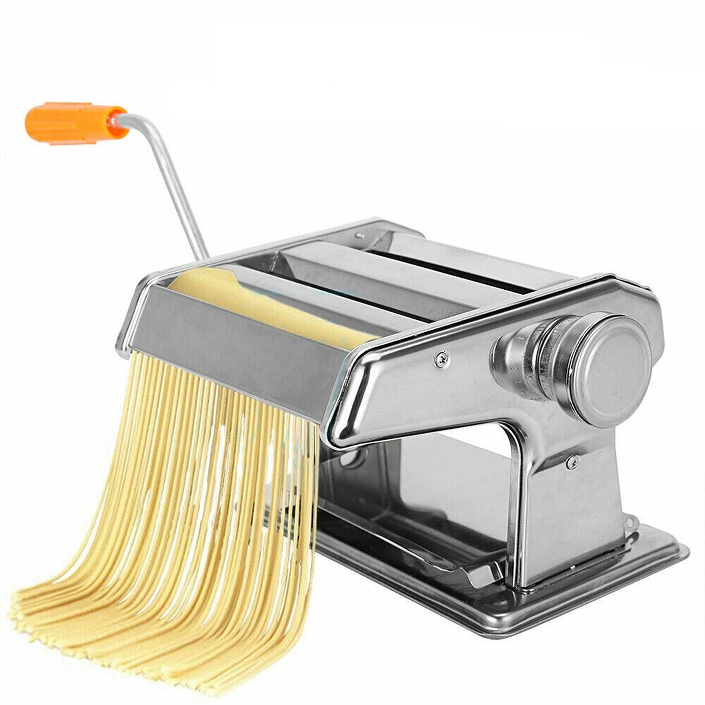 Manual Pasta Noodle Maker Machine with 6 Thickness Settings Spaghetti Roller