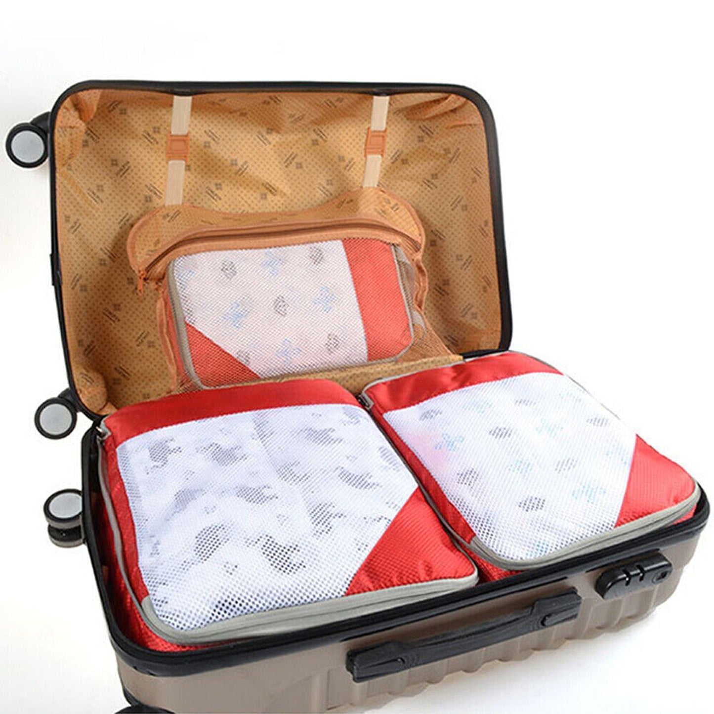 Travel Packing Cube Organiser for Luggage Compression Storage Bags