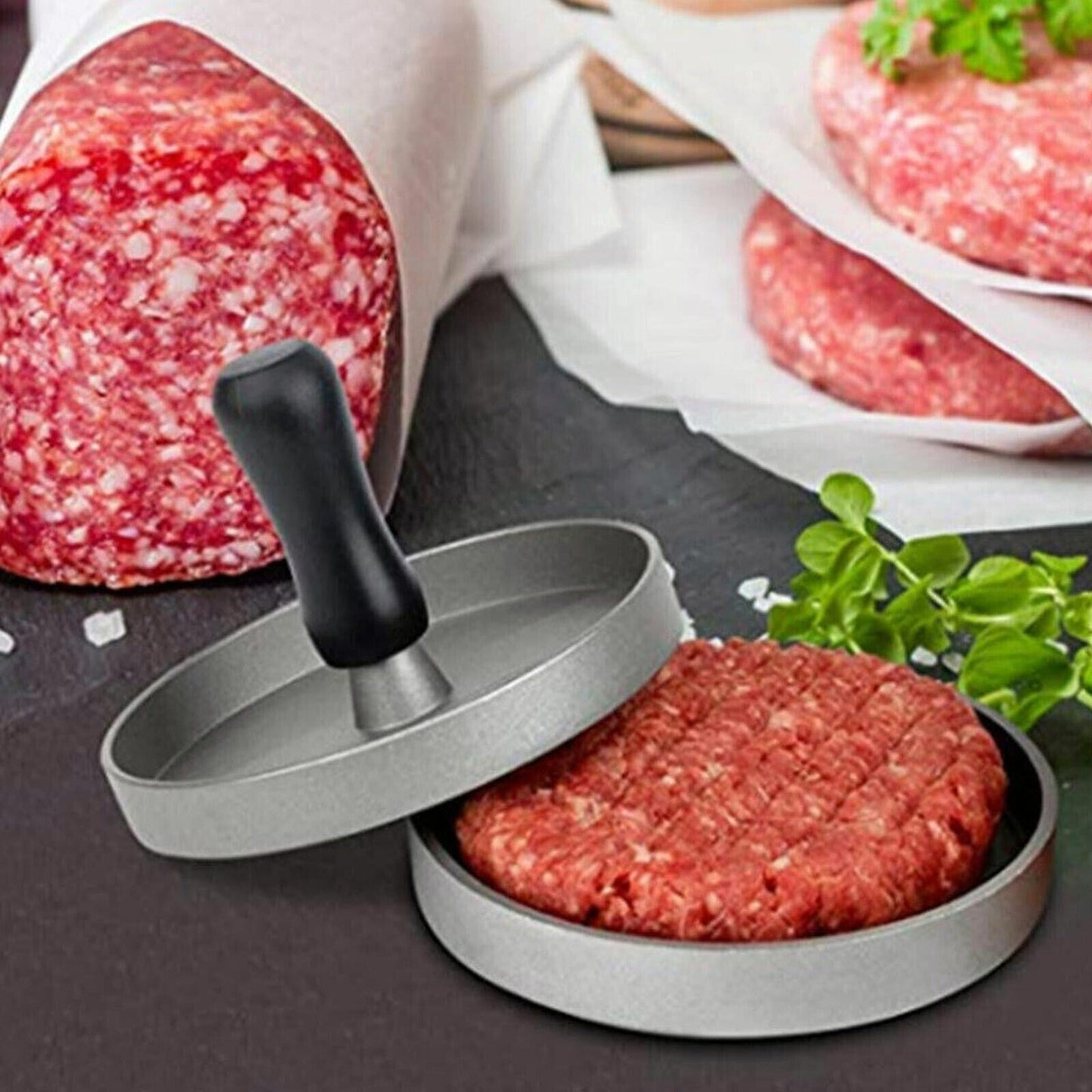 Non-Stick Hamburger Patty Maker Press for Beef Meat Cooking