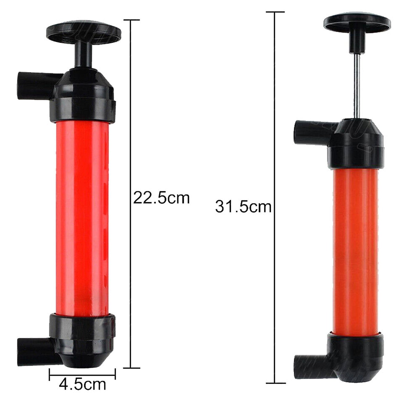 Hand-Operated Car Fuel Transfer Siphon Pump Kit for Gas and Oil