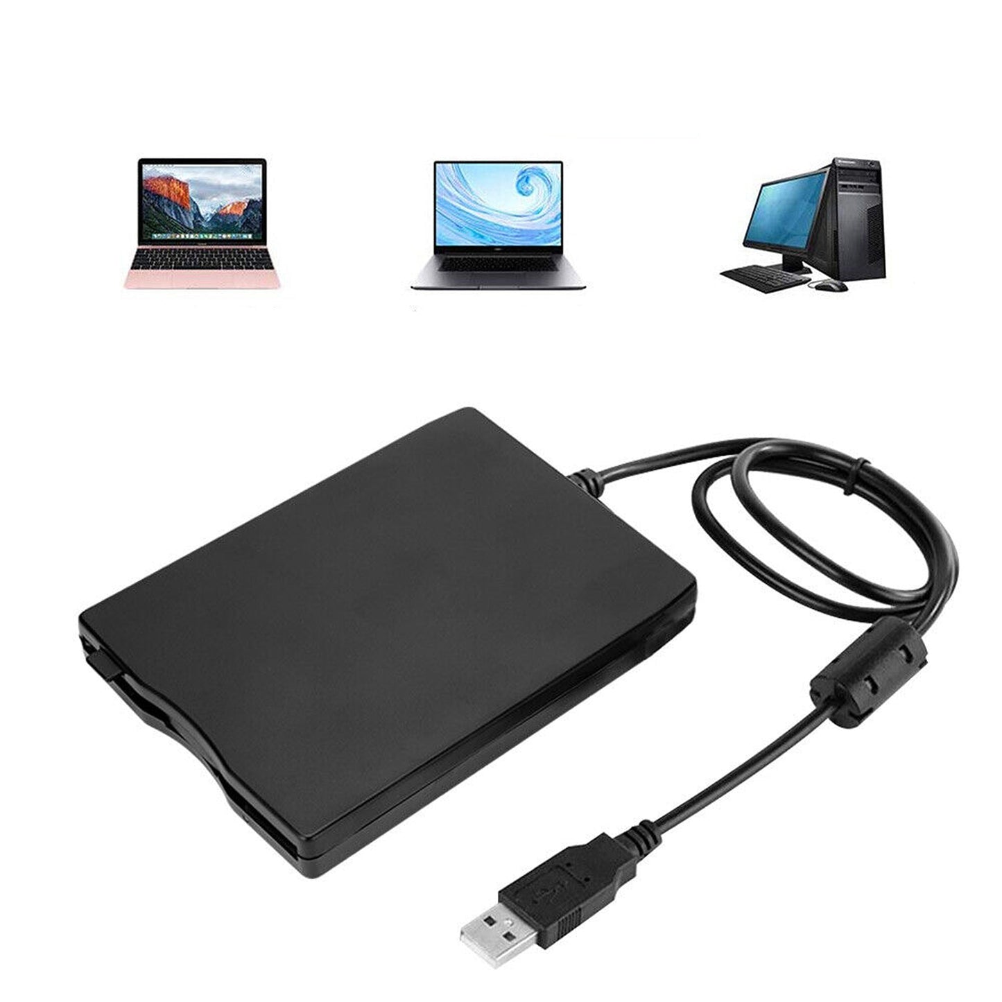 External USB Floppy Disk Drive for Laptops 3.5in 1.44MB