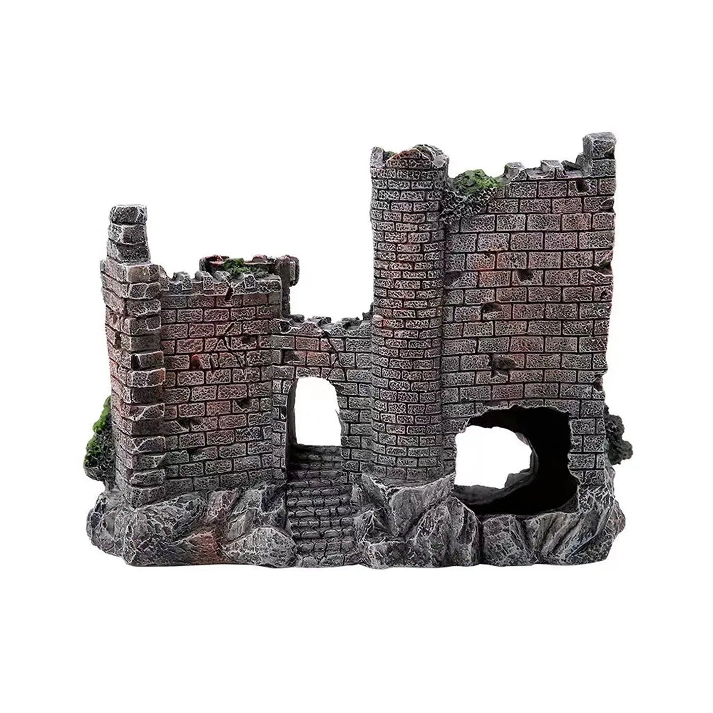 Decorative Aquarium Resin Castle Tower Fish Tank Ornament Landscape
