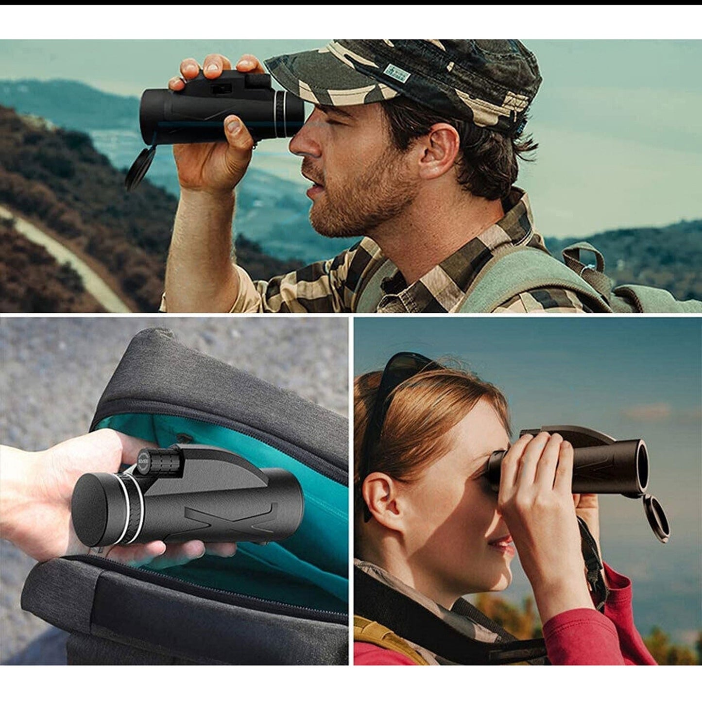 HD Night Vision Binoculars Telescope with Starscope Phone Camera Zoom and Tripod