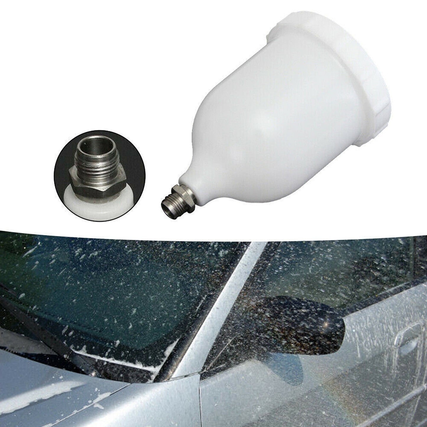 Gravity Paint Spray Gun Replacement Cup for Devilbiss Pro Pri FLG 600ml