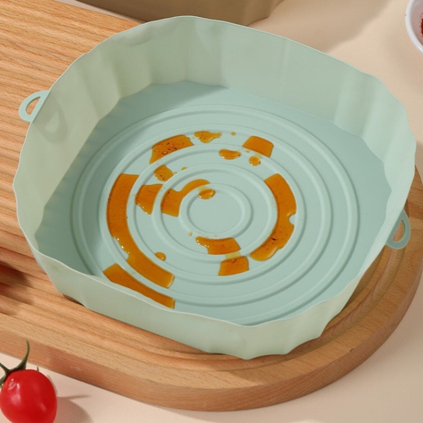 Non-Stick Reusable Air Fryer Silicone Pot and Baking Tray