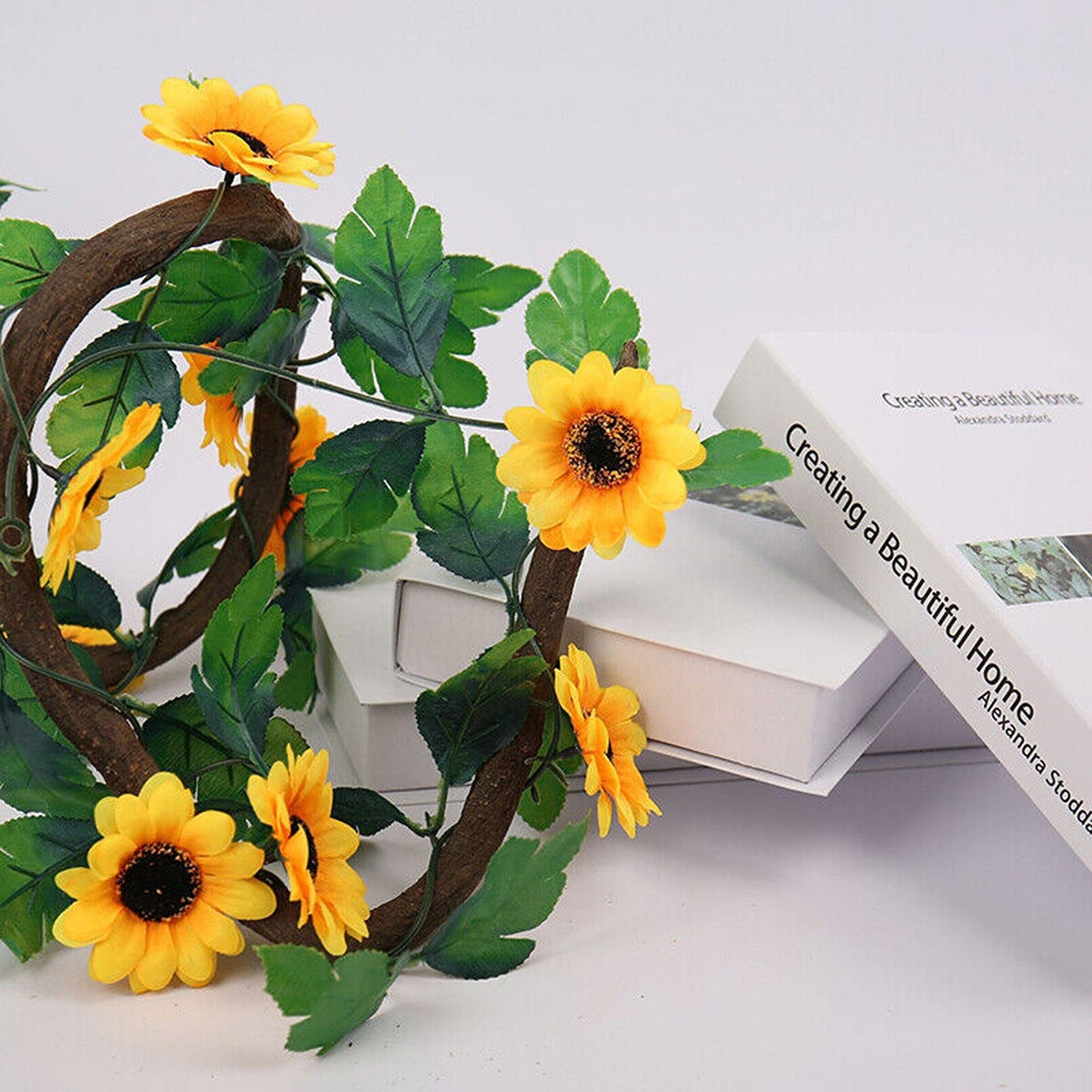 Sunflower Floral Vine Garland Silk Wedding Arch Decoration