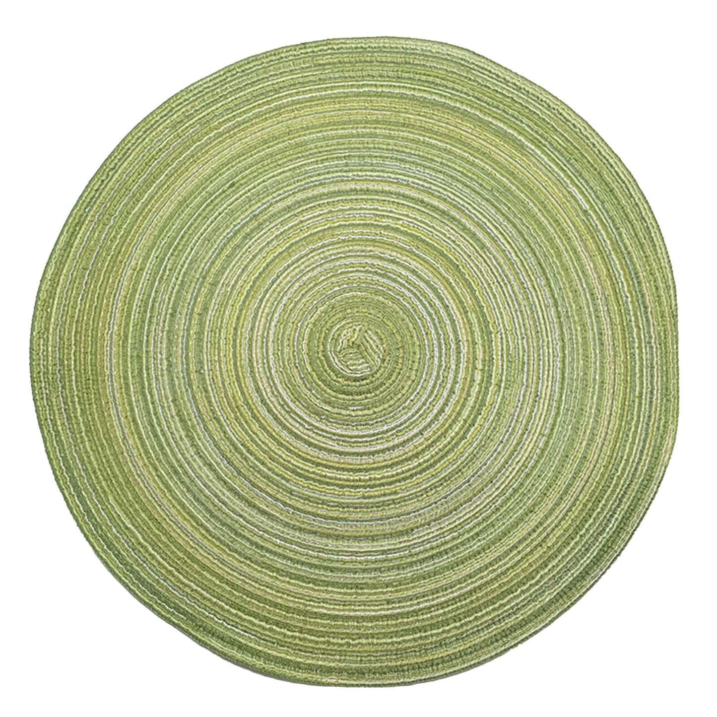 4pcs Non-Slip Jacquard-Weaved Round Placemats for Dining Table