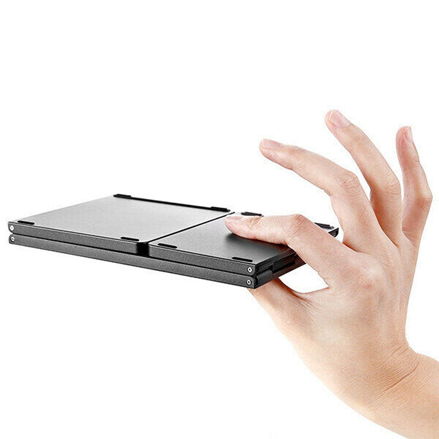 Slim Bluetooth Keyboard with Integrated Touchpad for Tablets and Smartphones