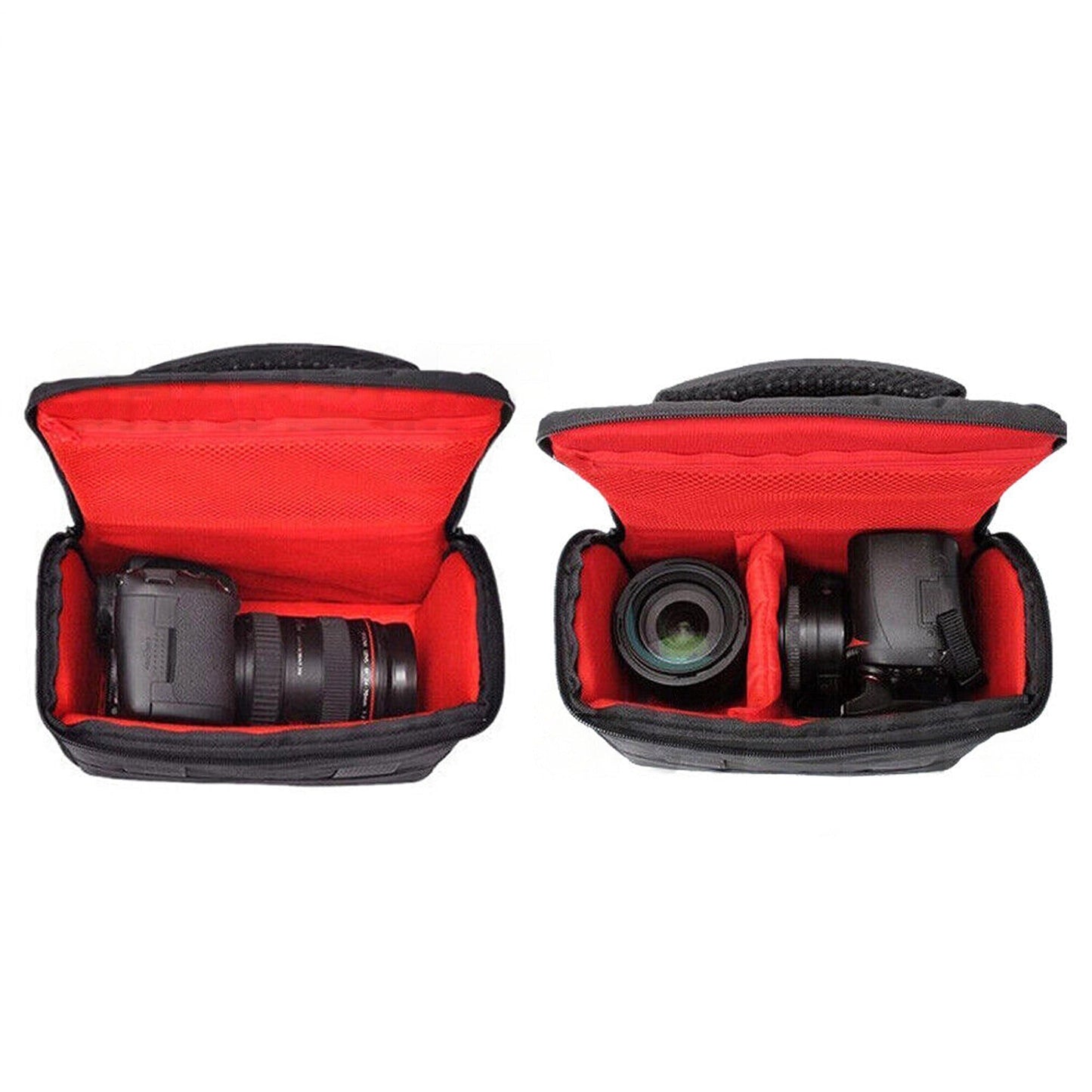 Weatherproof DSLR Camera Carry Bag Shoulder Strap Lens Case for Major Brands