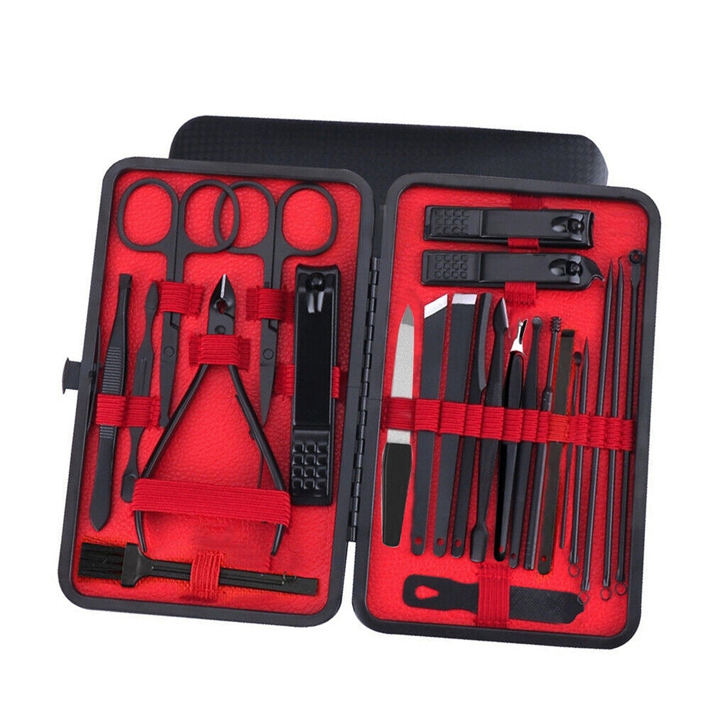 Complete Pedicure Manicure Set 24pcs Stainless Steel Grooming Kit