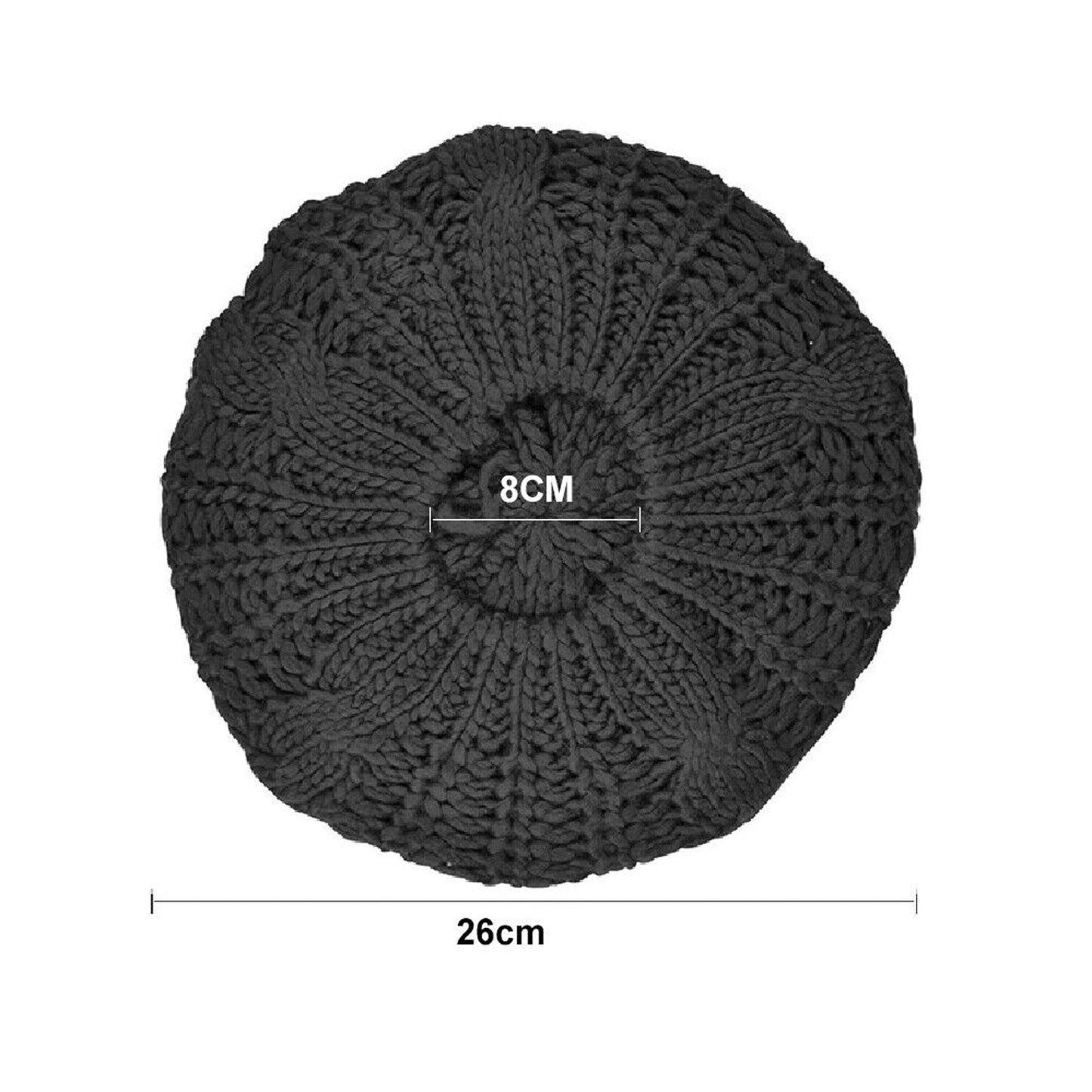 Winter Warm Slouchy Knitted Crochet Cap for Women