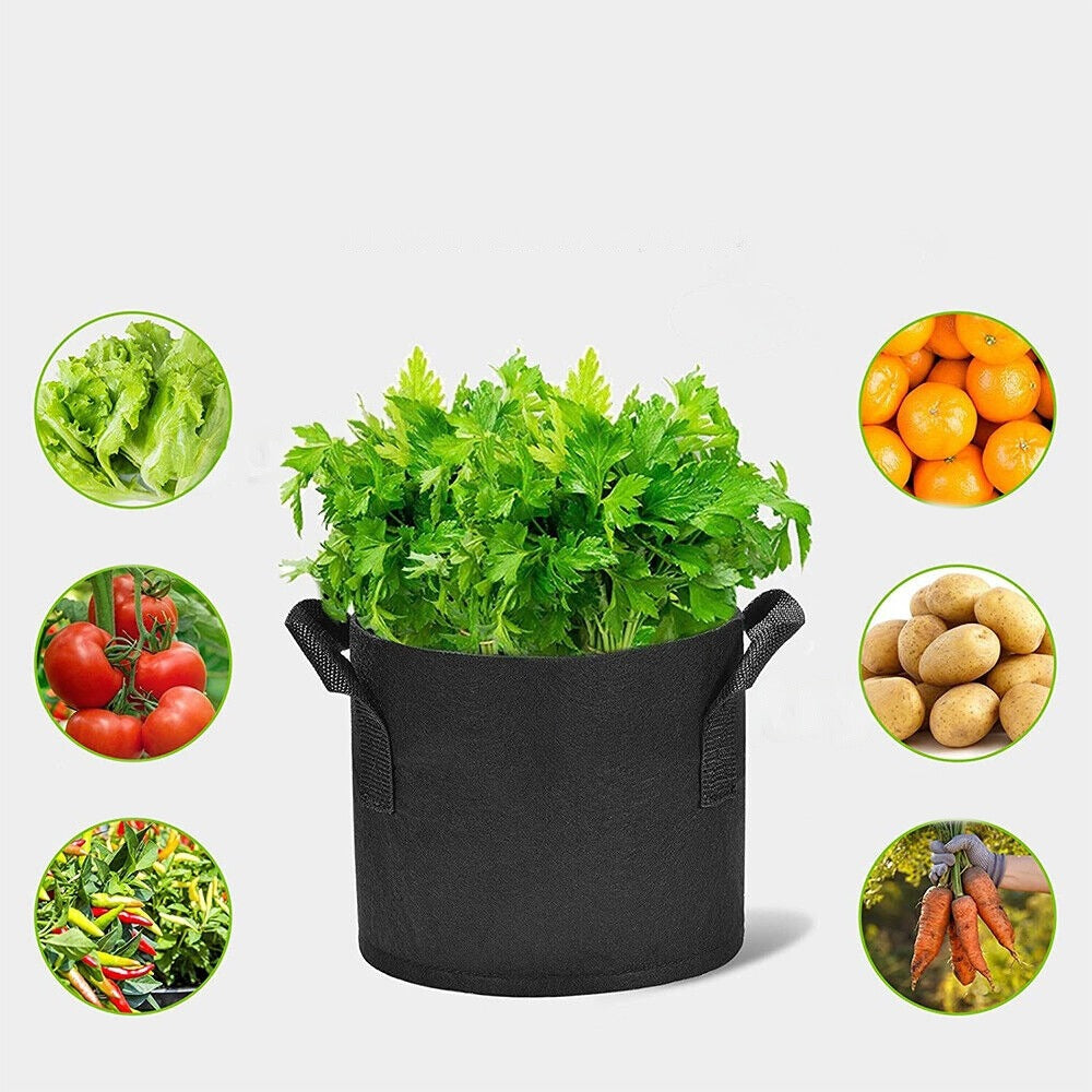Grow Bags for Plants Fabric Pots with Handles 3 to 10 Gallons