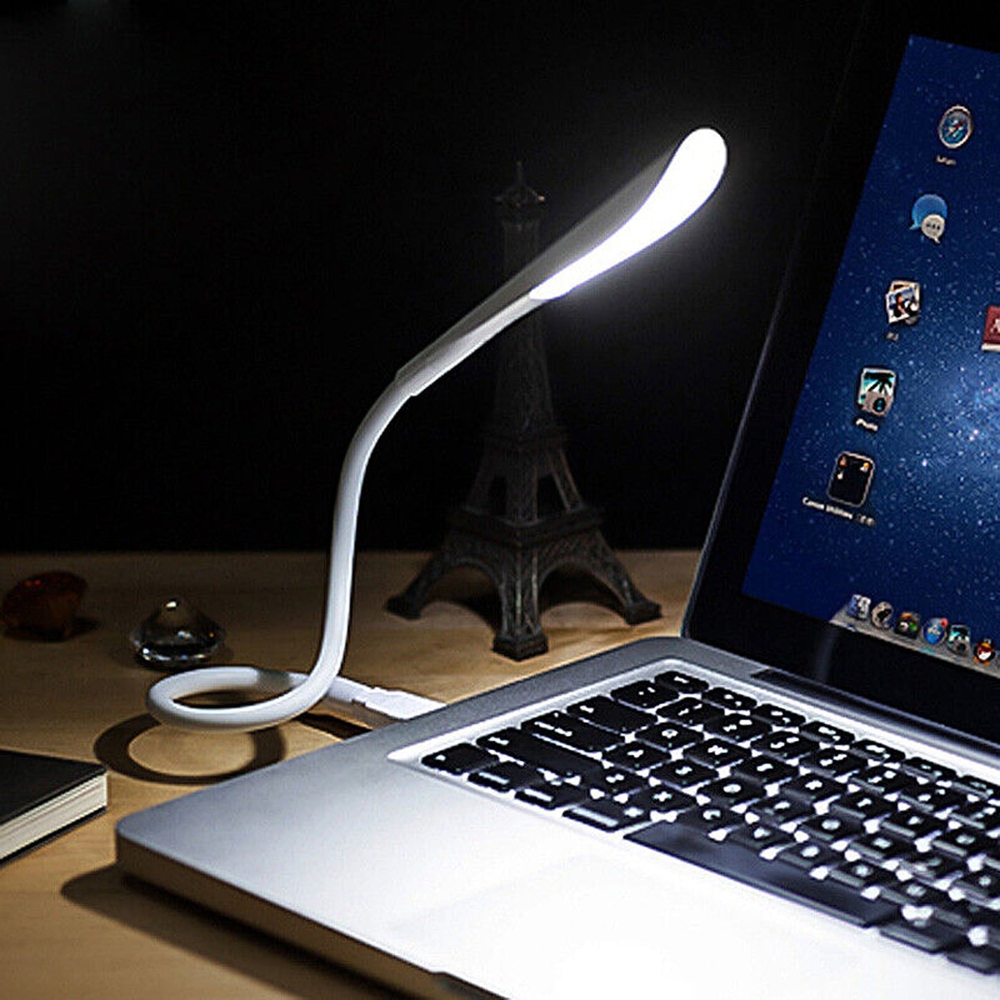 Flexible USB LED Lamp Bendable Light for Keyboard and Laptop 1pc