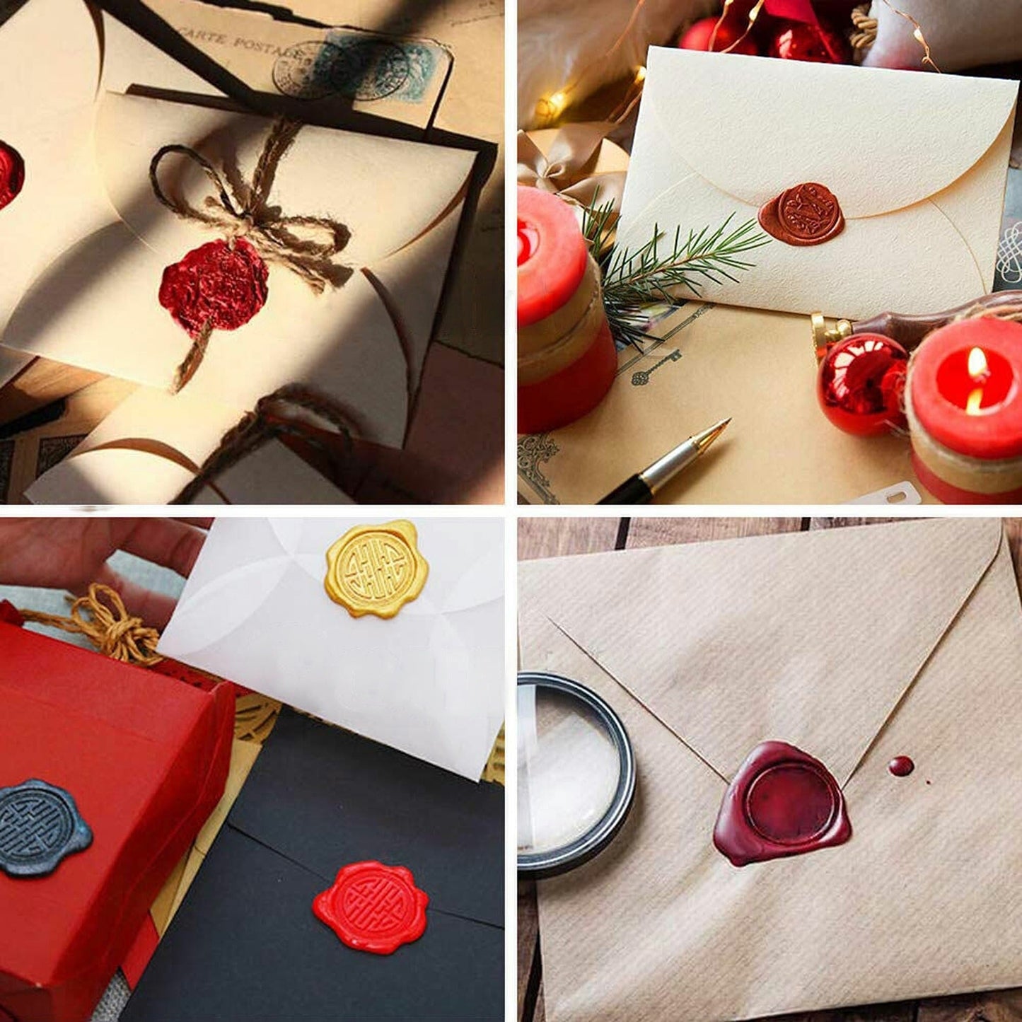 100pcs Sealing Wax Beads for Wedding Envelopes Colourful Sign Stamp
