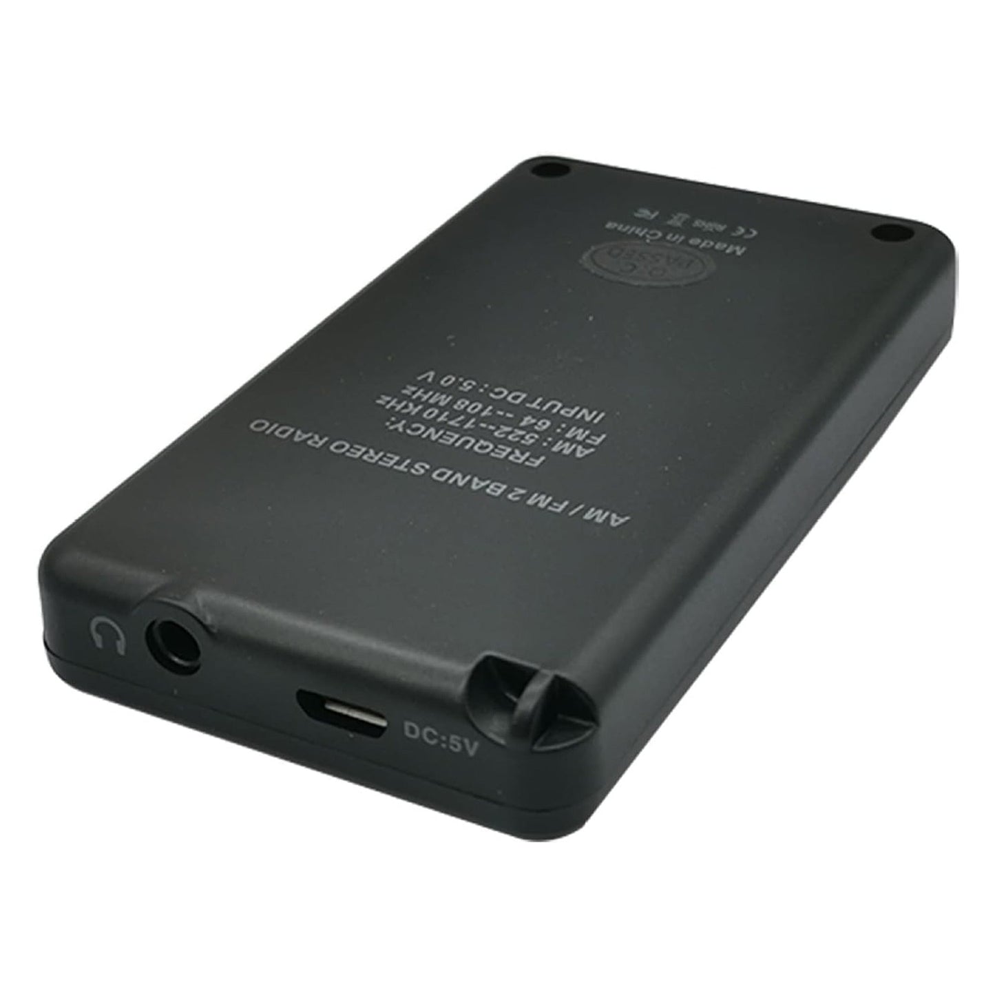 Portable AM/FM Radio Pocket Receiver with Earphone and USB Charging