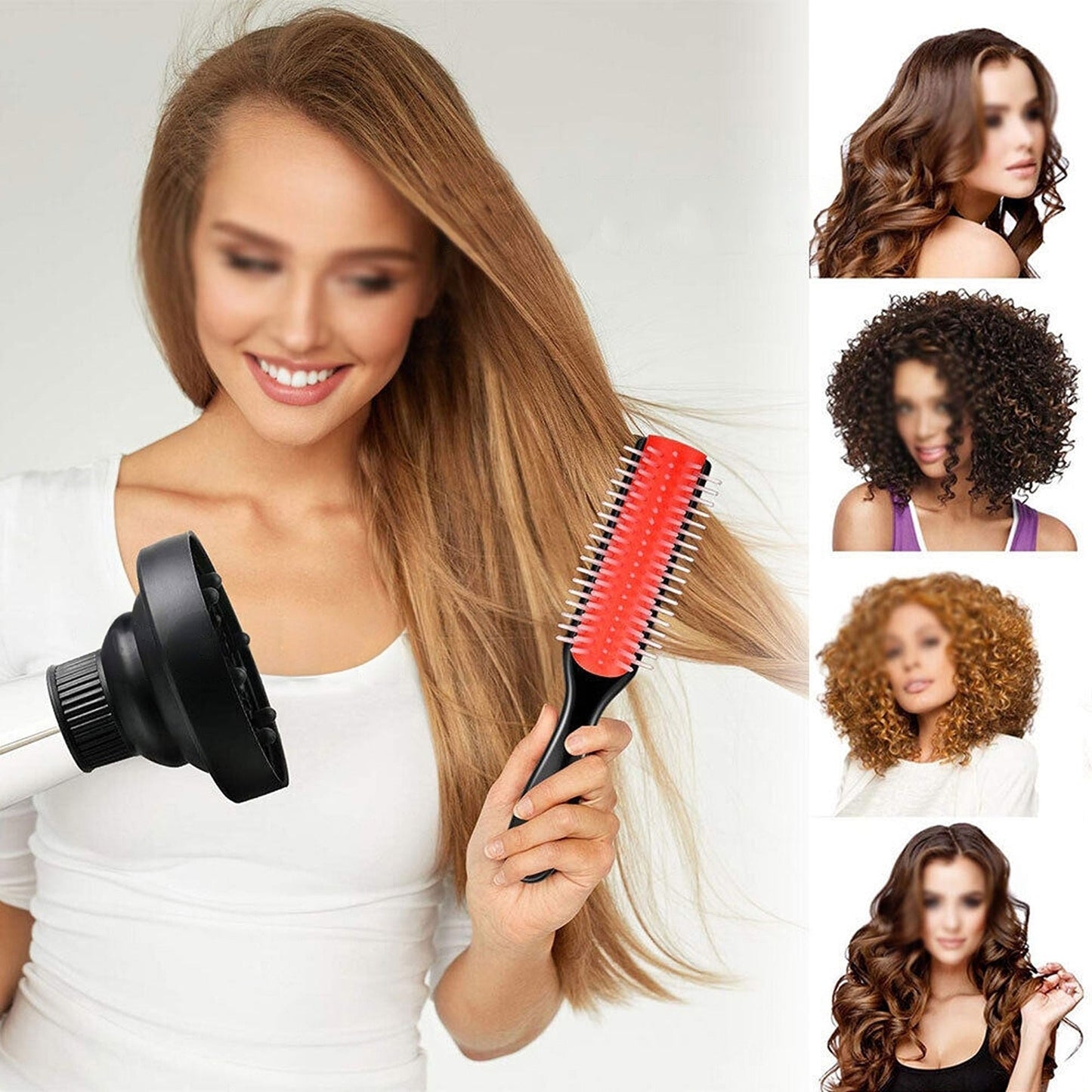 Foldable Silicone Hair Dryer Diffuser Universal Travel Professional
