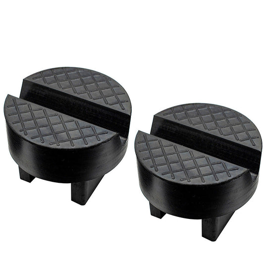 2pcs Rubber Jacking Pad with Slotted Rail for Car Lift