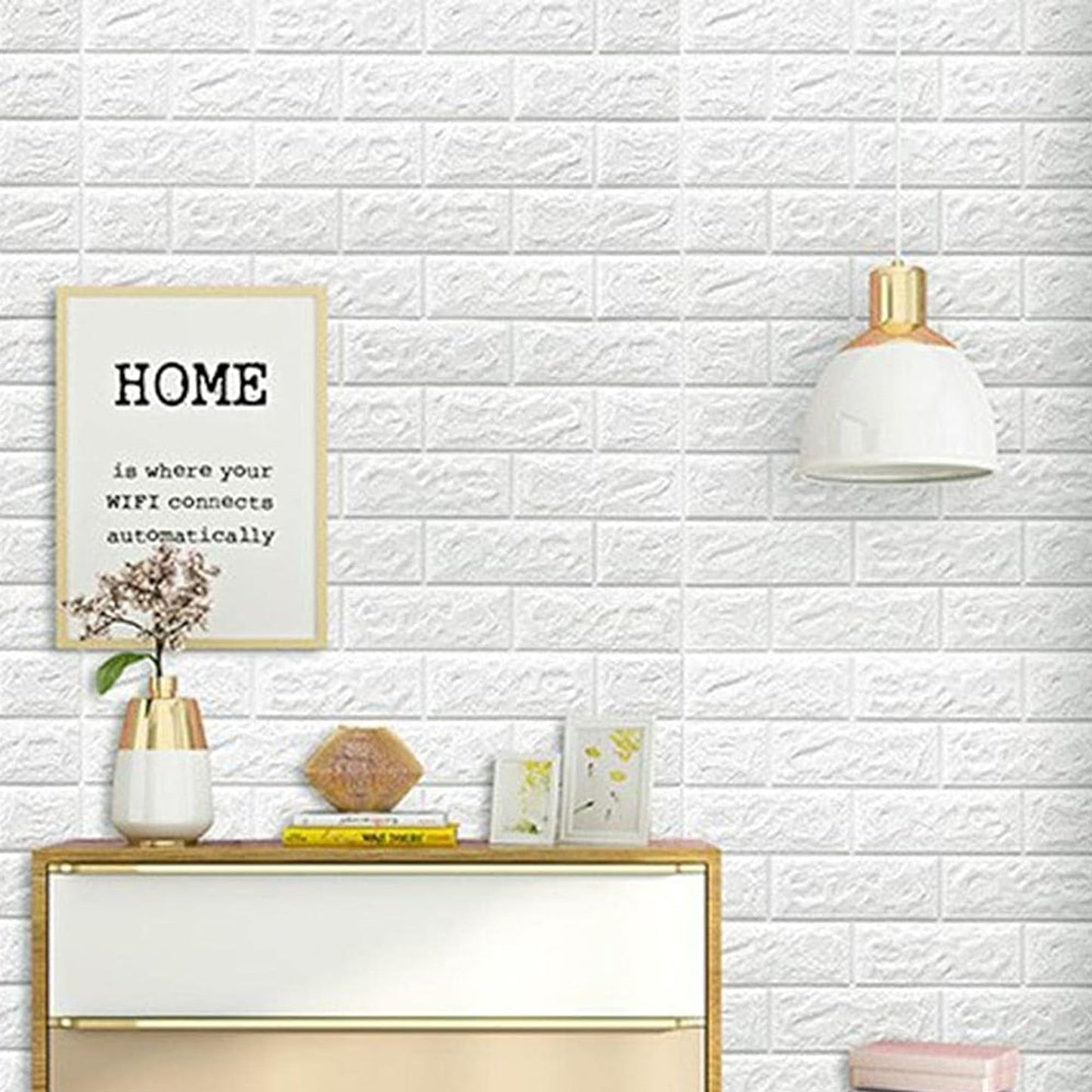 Self-Adhesive 3D Brick Wallpaper Panels for Wall Decoration