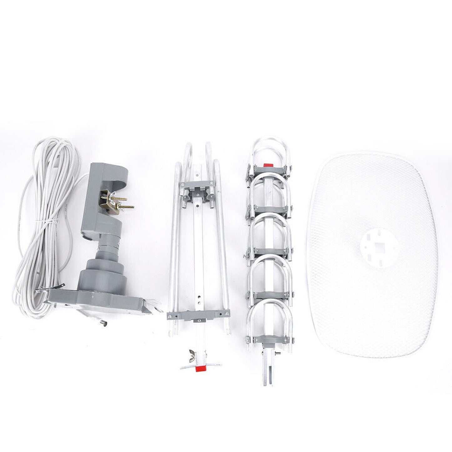 Outdoor Rotating Digital TV Antenna with UHF VHF Amplifier for Enhanced Signal