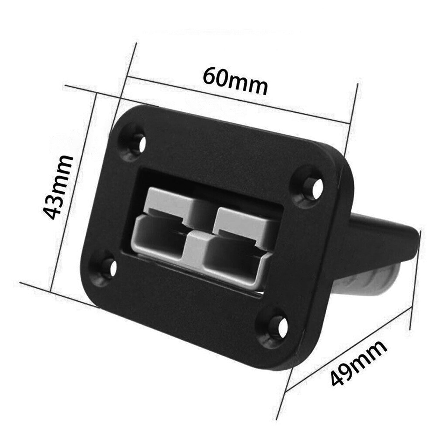 2pcs Flush Mount Anderson Plug Bracket 50Amp for Caravan