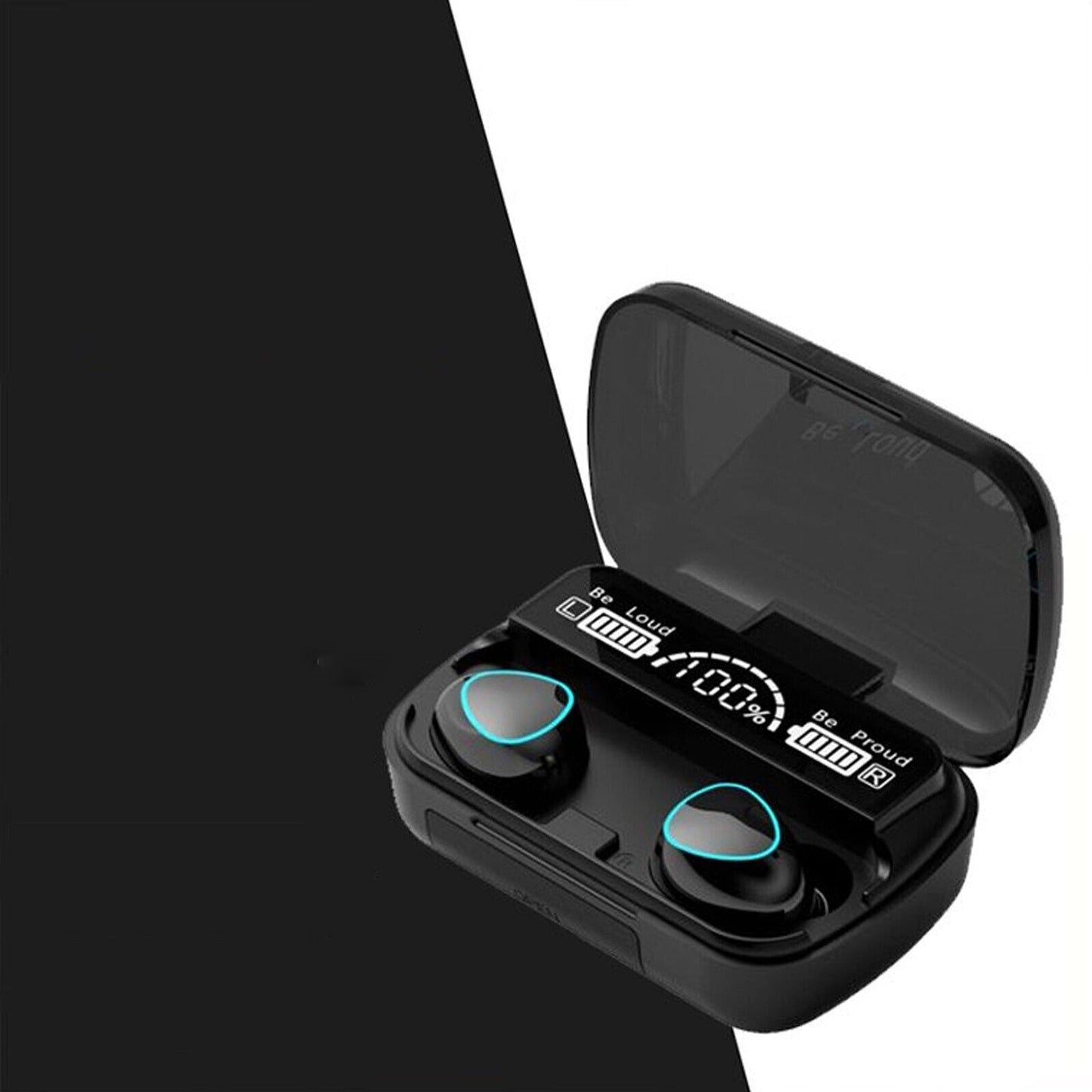 Bluetooth 5.1 Waterproof Wireless Earbuds with LED Display