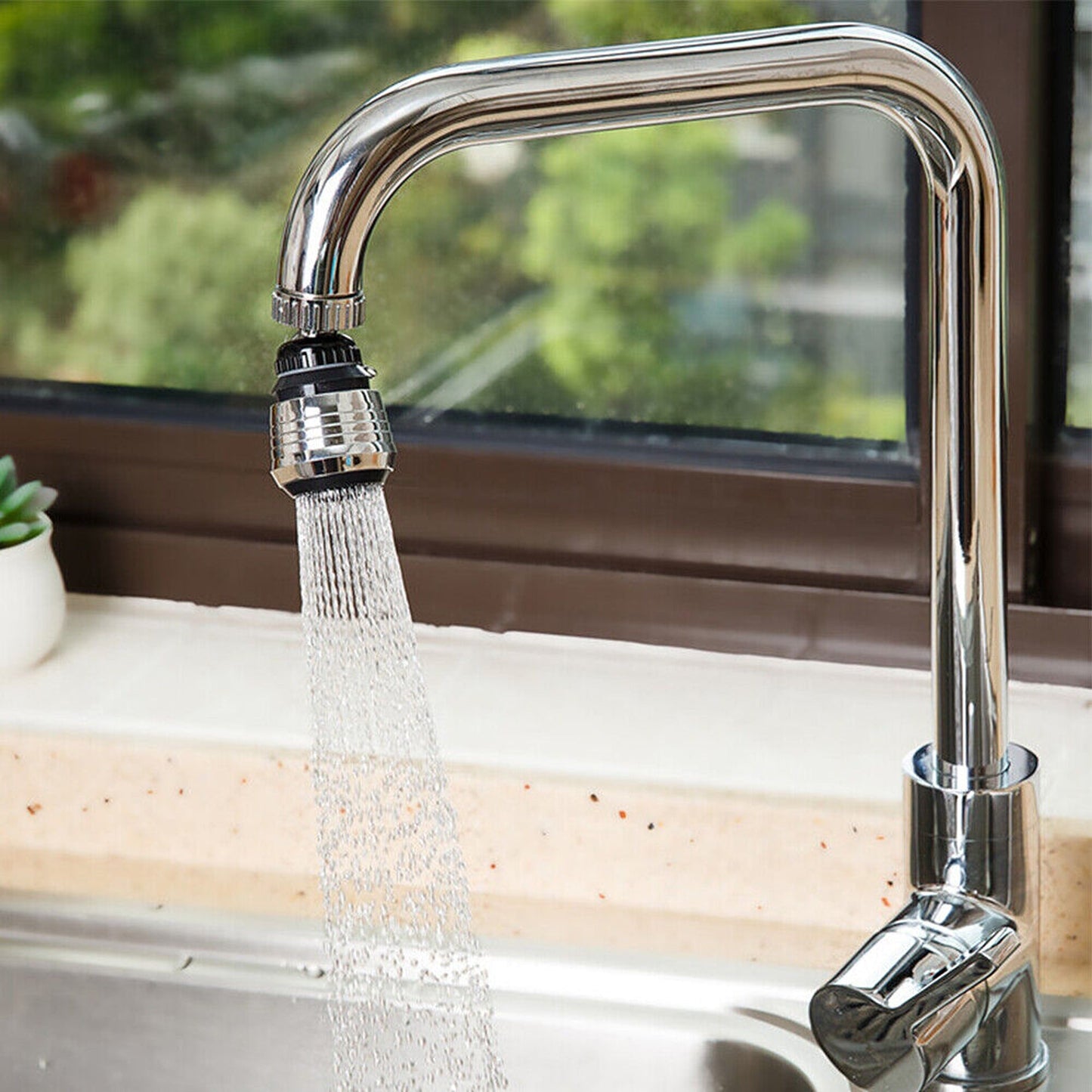 2pcs Water Saving Rotatable Aerator for Tap Swivel Faucet Nozzle