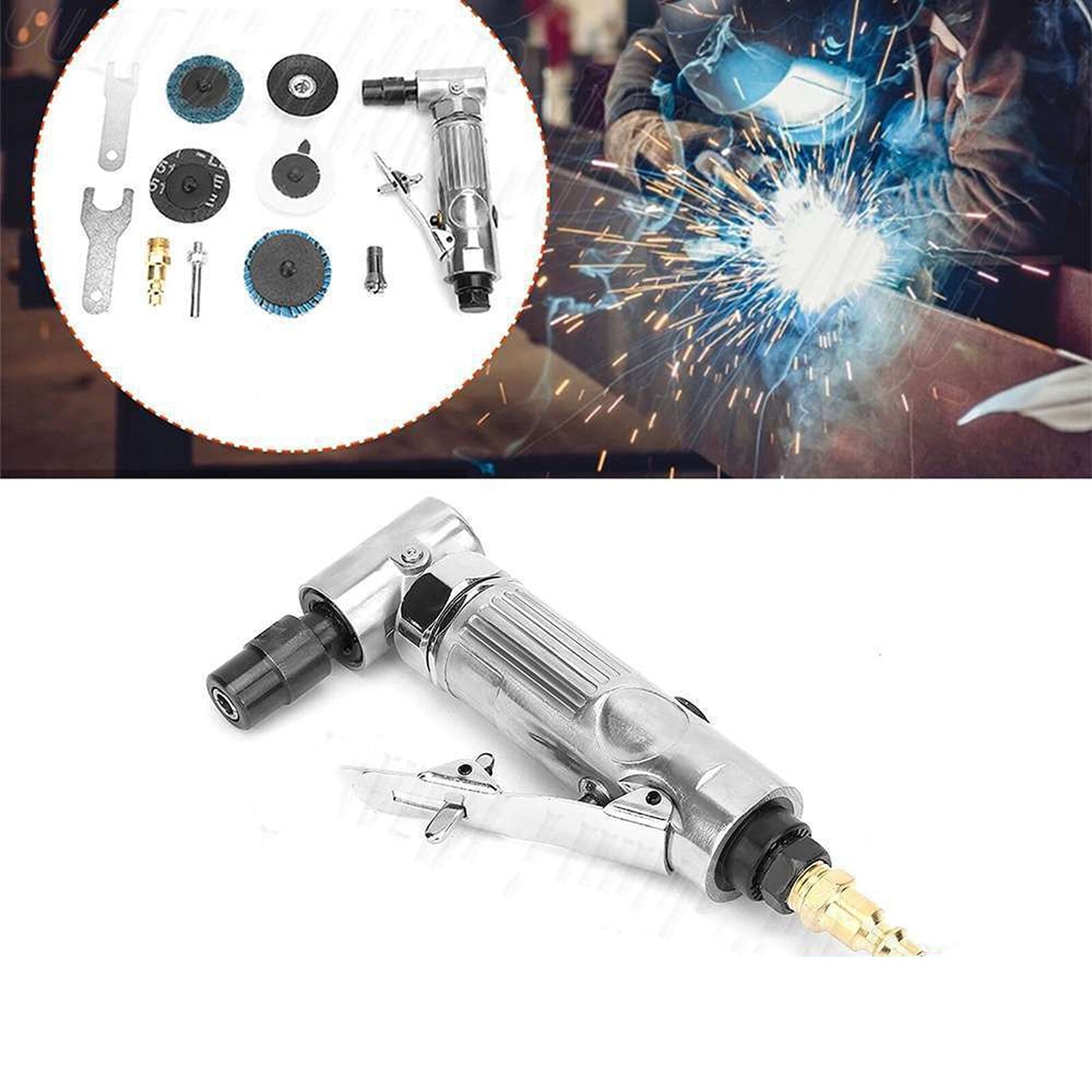90 Degree Air Angle Die Grinder for Polishing Cleaning Cutting Tasks
