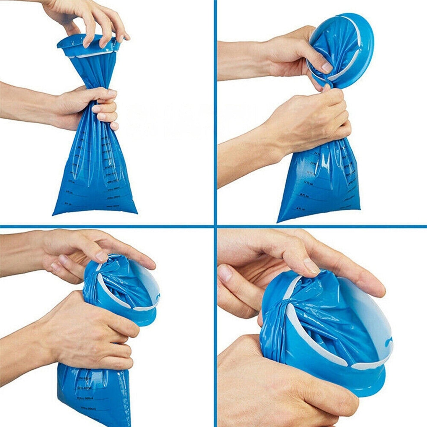 50pcs Sealable Disposable Bags for Travel Sickness Motion Relief