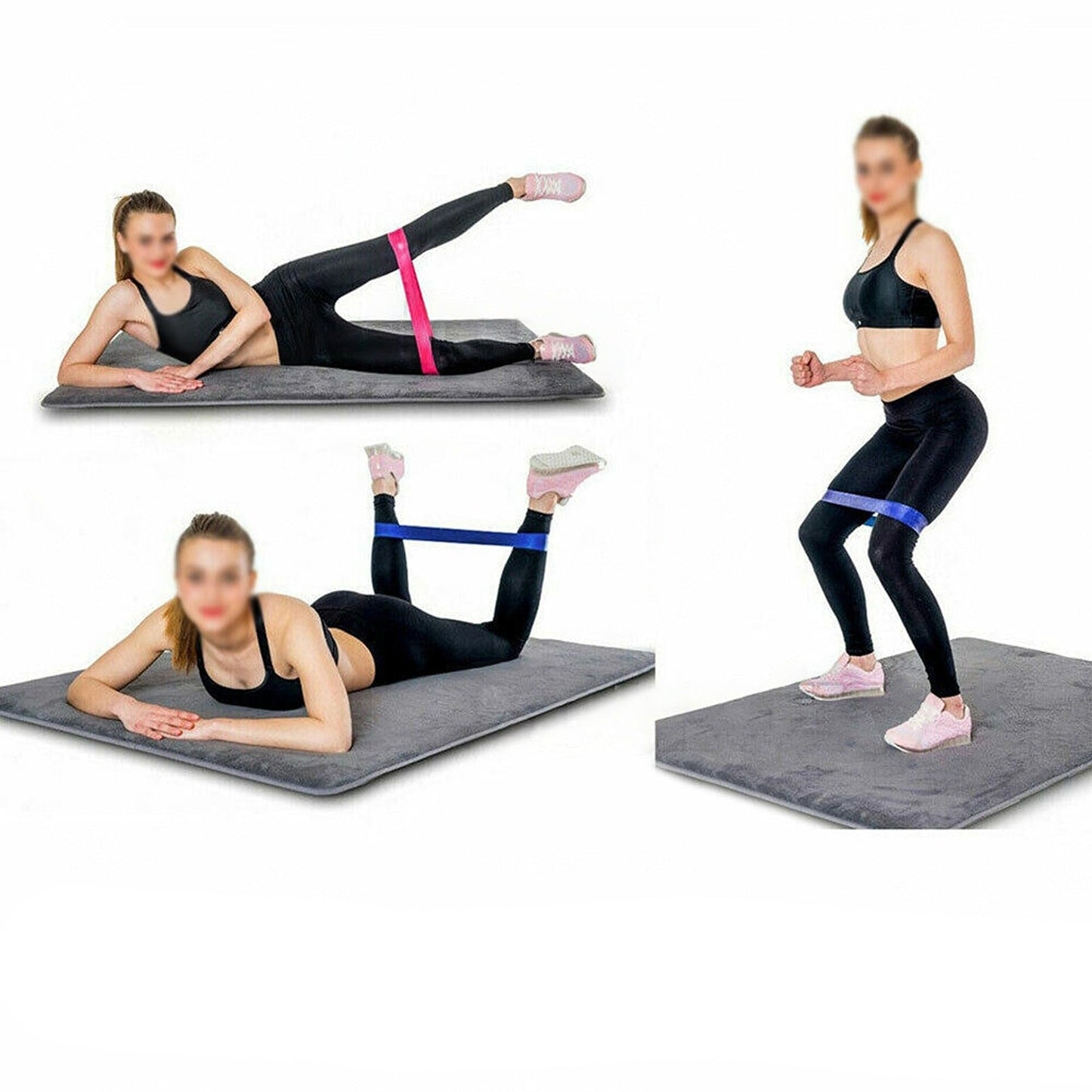 6pcs Mini Loop Resistance Bands Crossfit Fitness Strength Exercise
