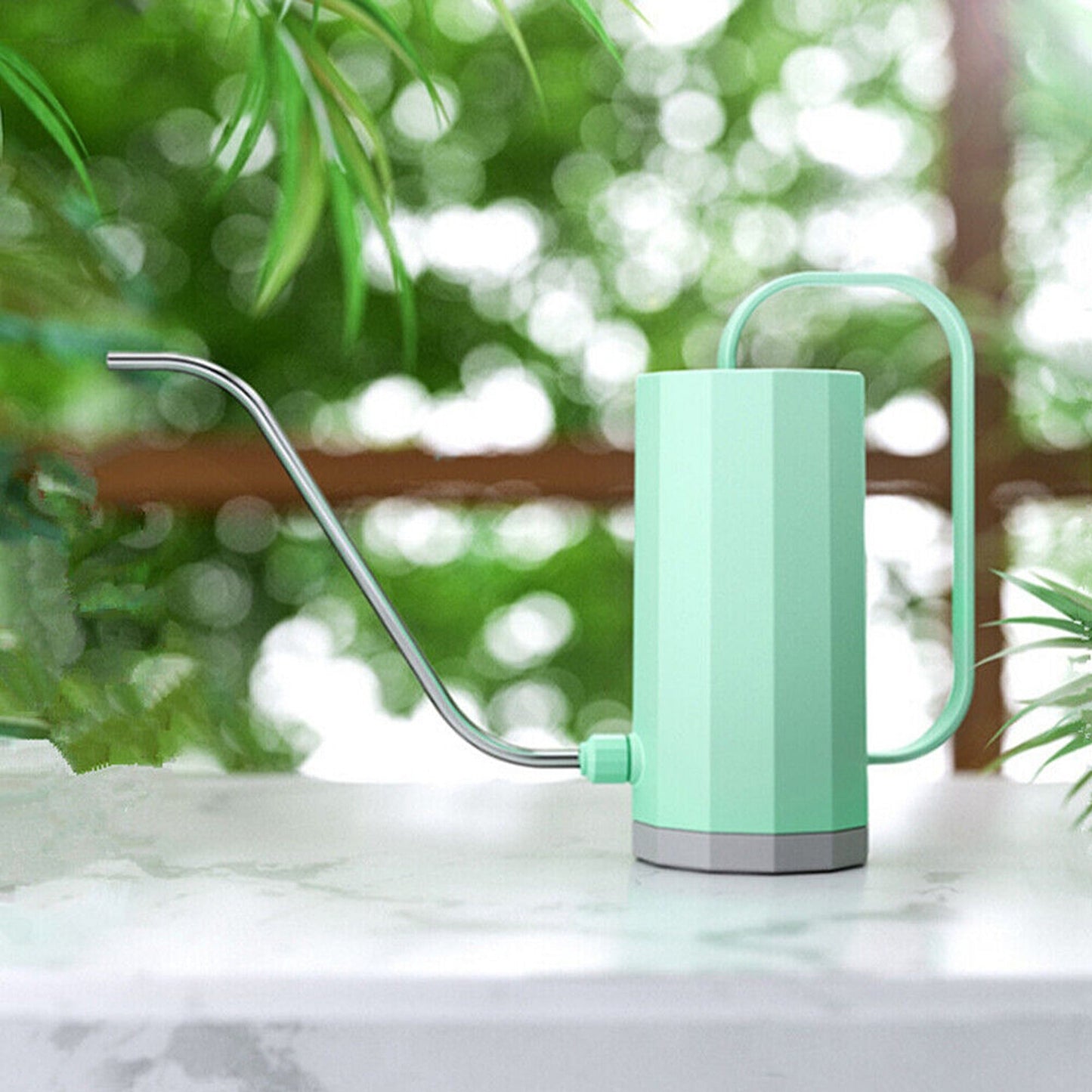 1000ml Curved Mouth Stainless Steel Watering Can Flower Pot