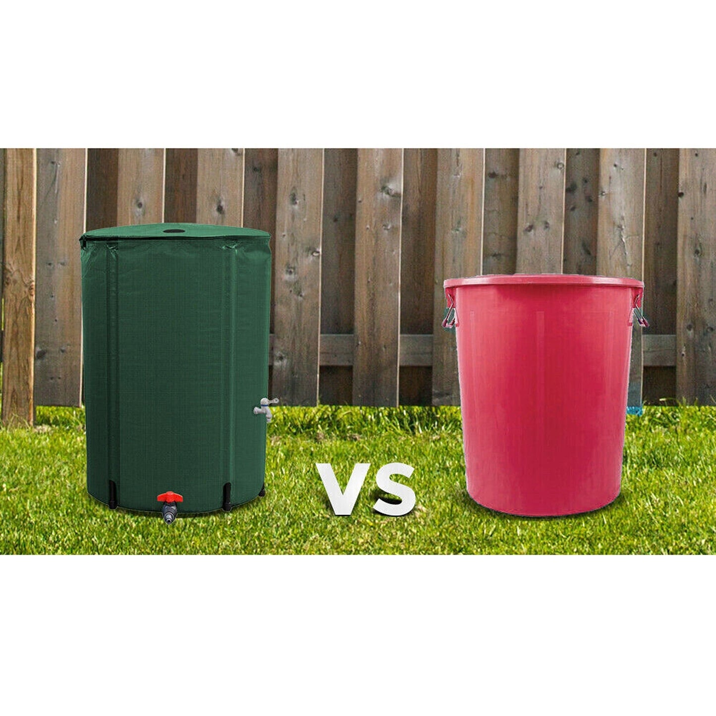 Collapsible Water Storage Tank with Mesh Filter for Rainwater Collection 250L
